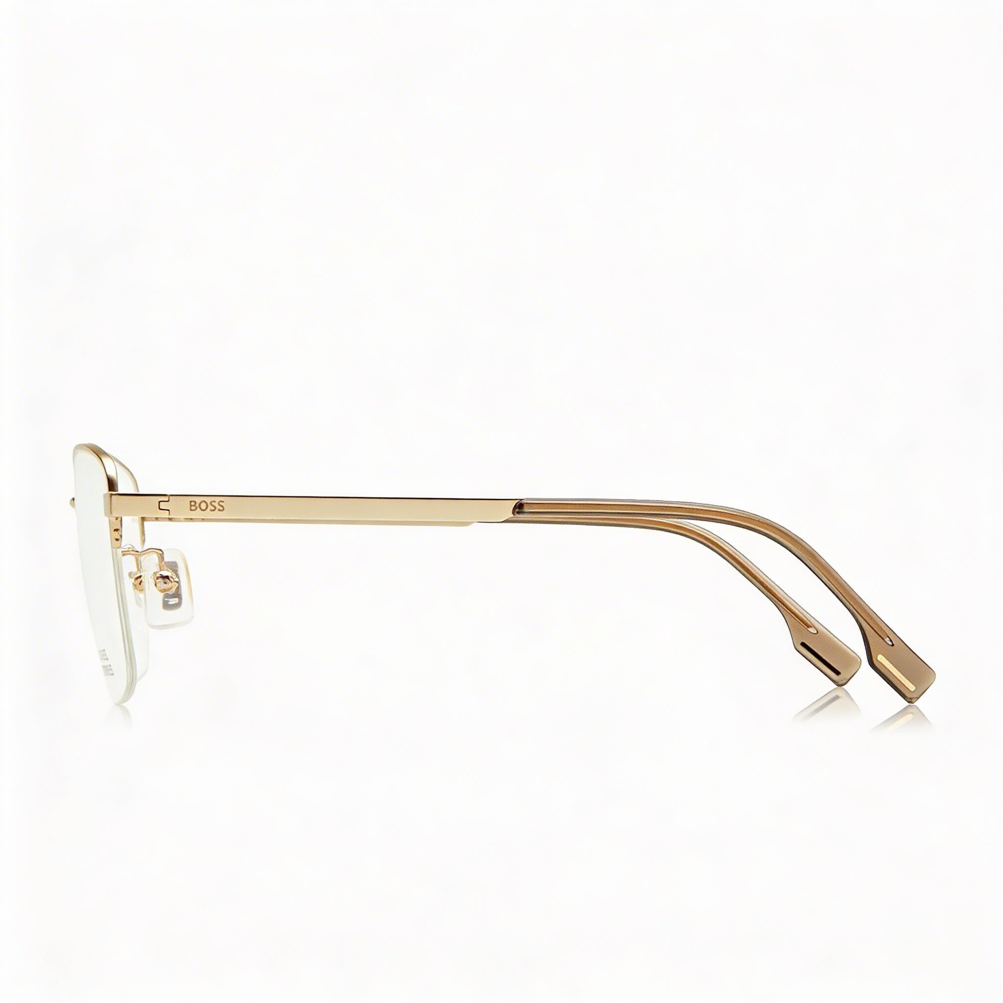 Hugo Boss 1474/f Modern Women's Alloy Steel Matte Gold UV Protection Sunglasses 55mm, Photo 3
