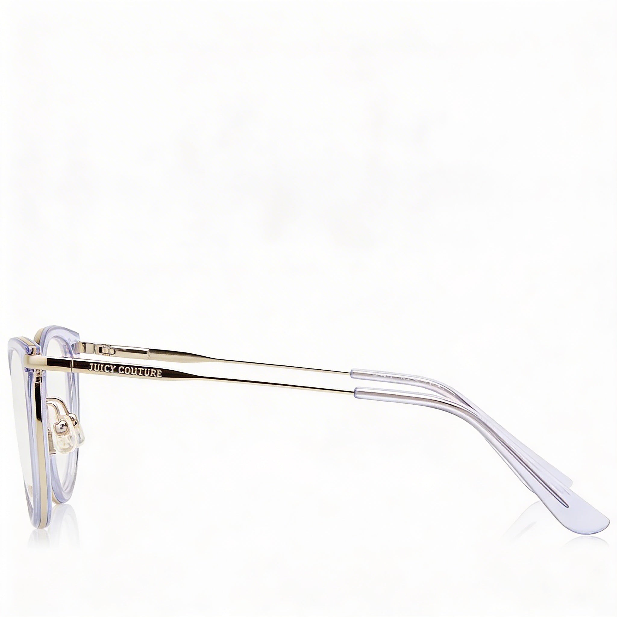 Gafas de sol Juicy Couture Modern Cat Eye para mujer, montura de poliamida azul celeste transparente, 50 mm, Photo 2