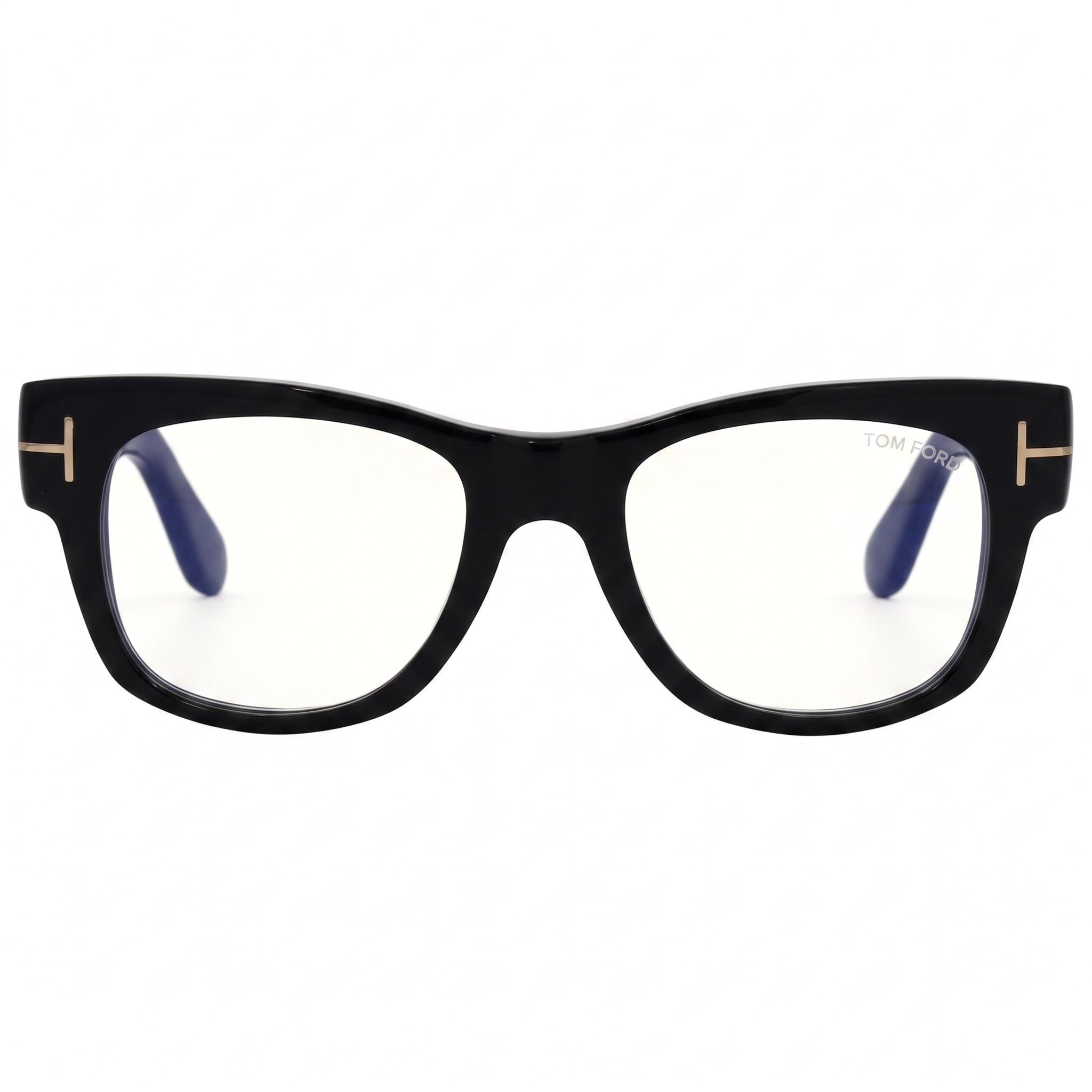 Tom Ford FT5040-B Gafas Unisex Cuadradas de Acetato Negro con Bloqueo de Luz Azul y Ancho de Lente de 52mm, Photo 2
