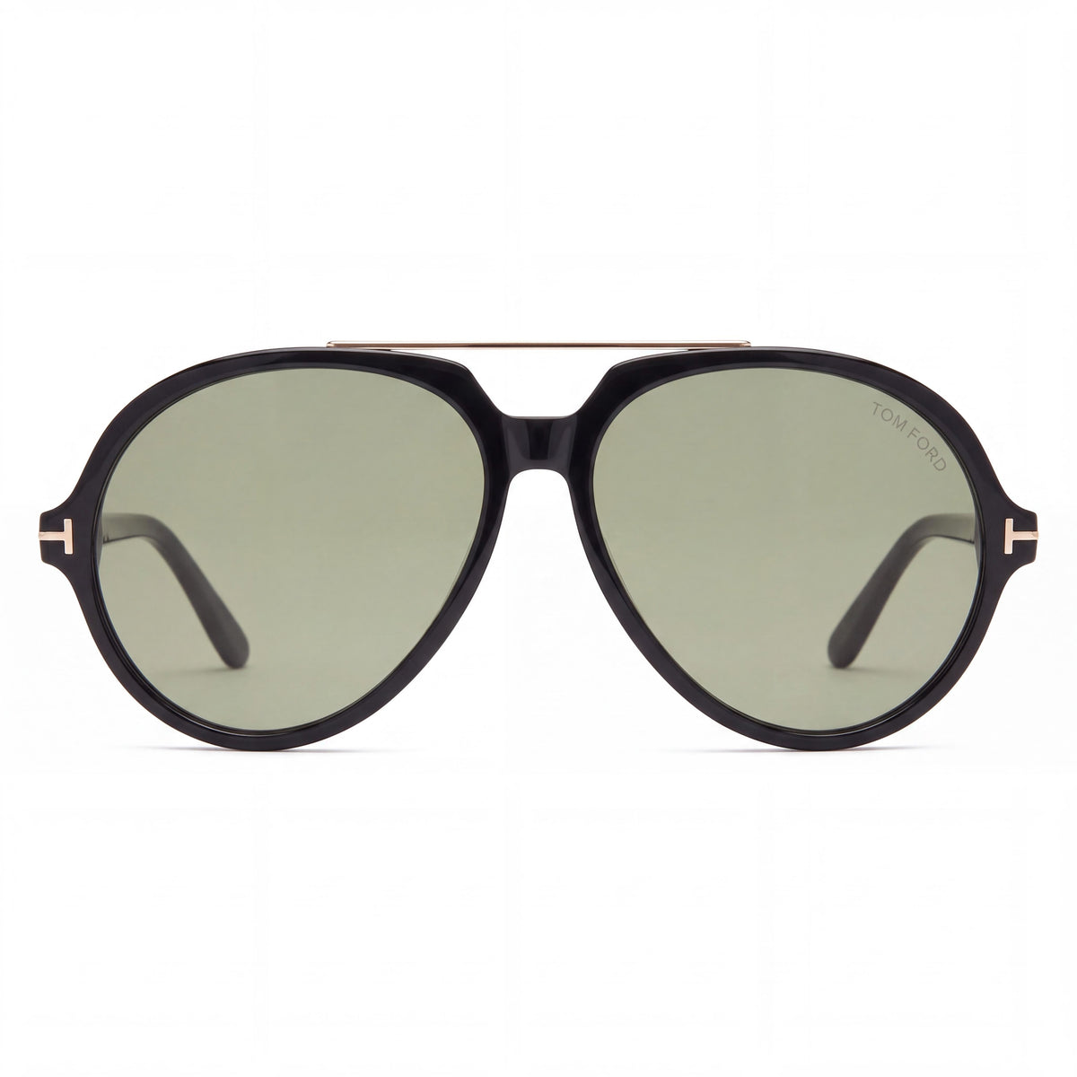 Tom Ford FT1210 Women's Aviators Shiny Black Gradient Smoke Acetate Frame with Black Lenses 14-140-150, Photo 2