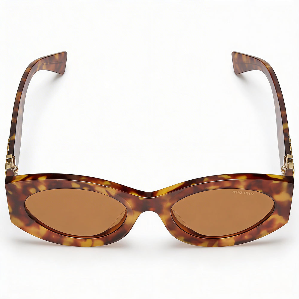 Miu Miu MU 11WS Women's Multicoloured Plastic Frame Brown Lens 100% UV Protection Sunglasses 54mm