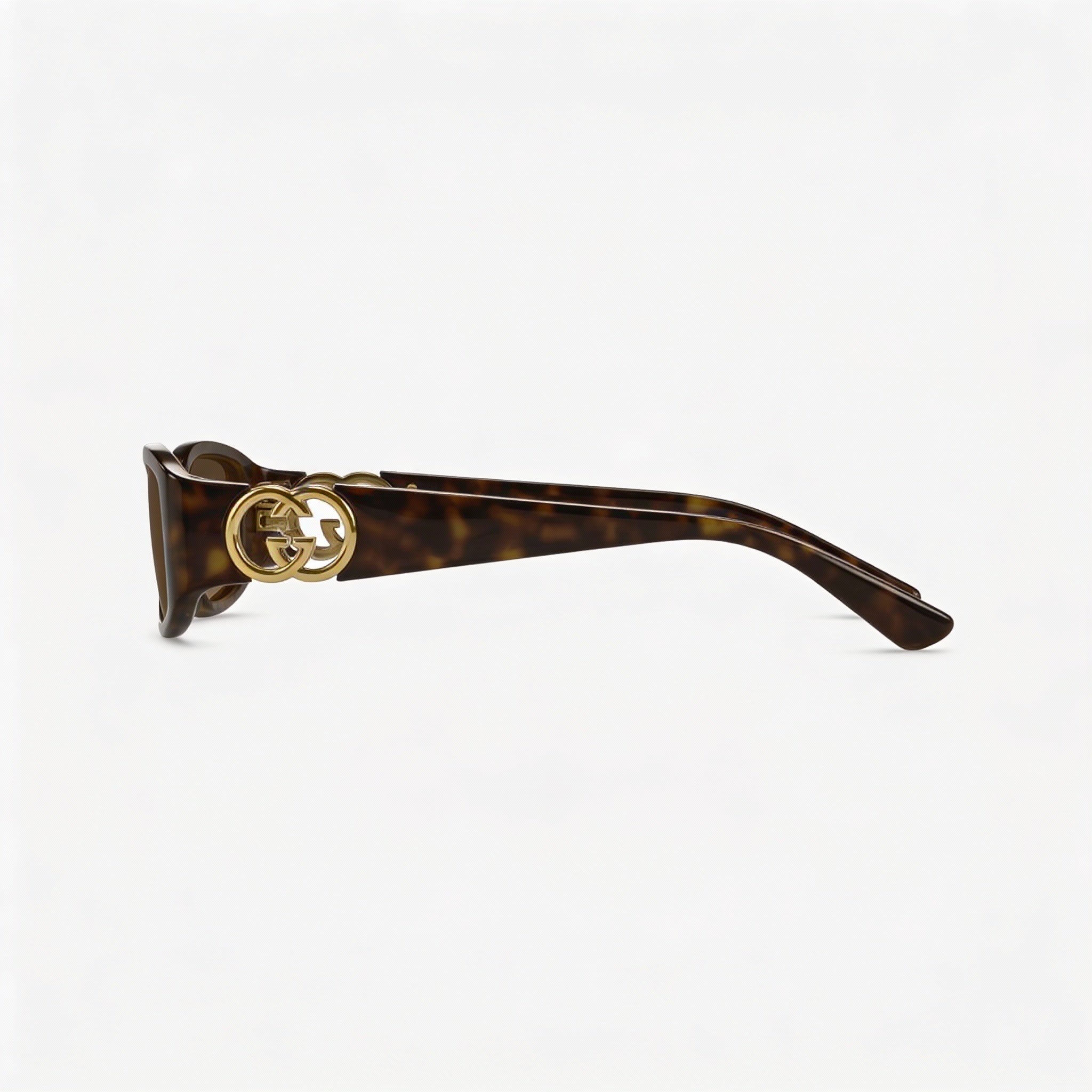 Gucci Gg1661s 002 Women's Rectangular Havana Plastic Non-Polarized Sunglasses 54mm, Photo 2
