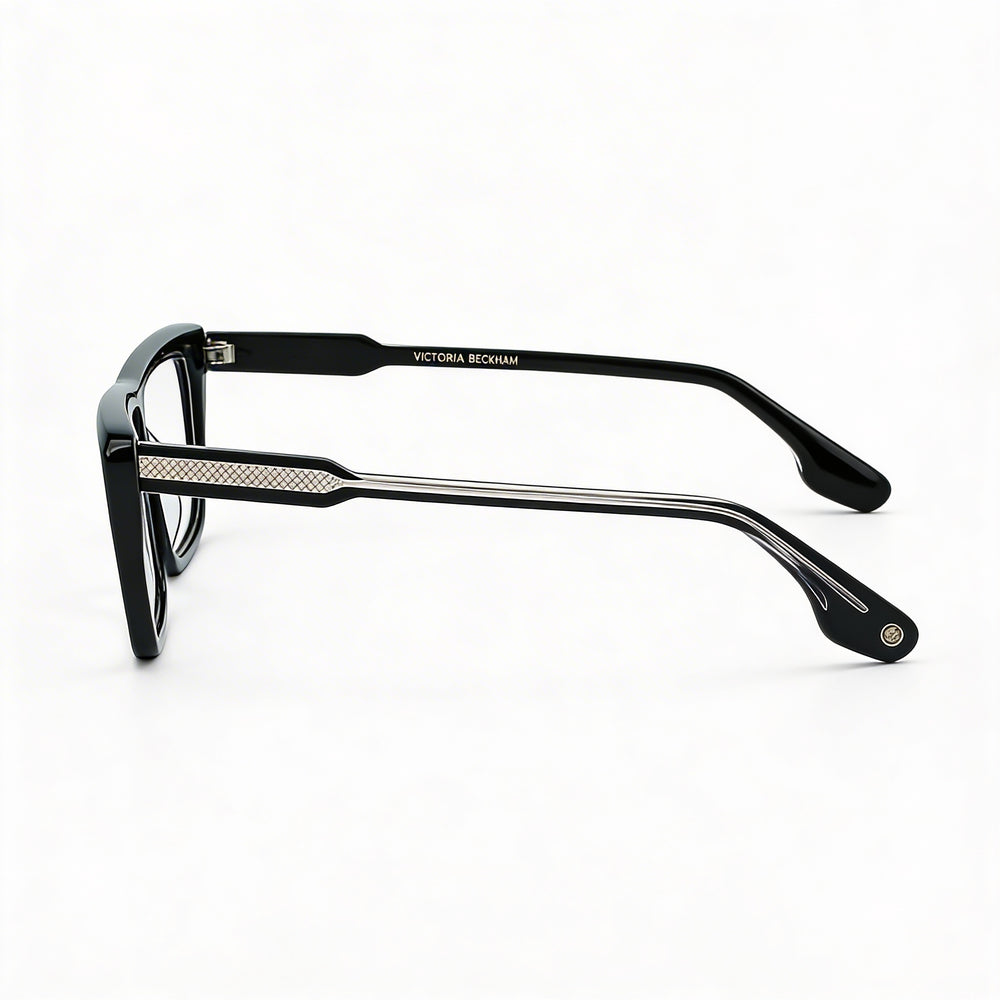 Victoria Beckham Modern Men's Black Alloy Steel Frame Polycarbonate Lens Non-polarised 56mm Eyeglasses
