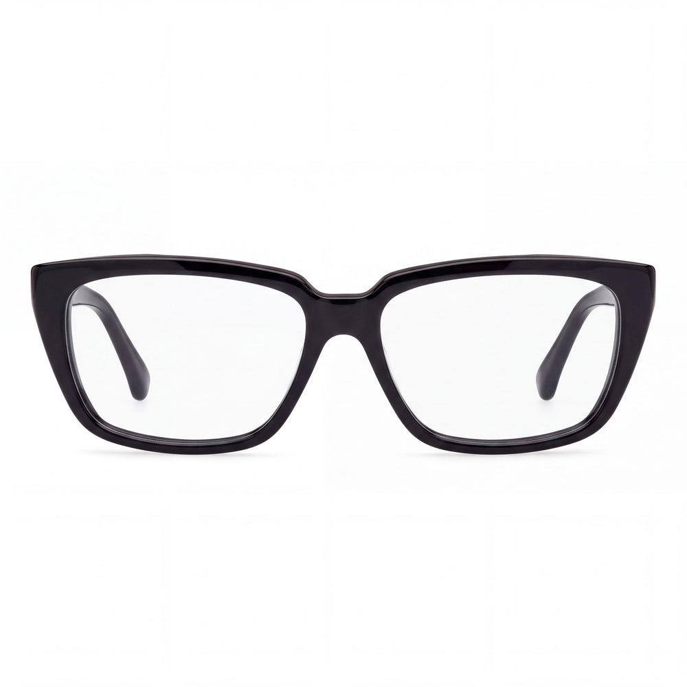 Gafas oftálmicas para mujer MaxMara MM5112 de plástico, negro brillante, 54 mm