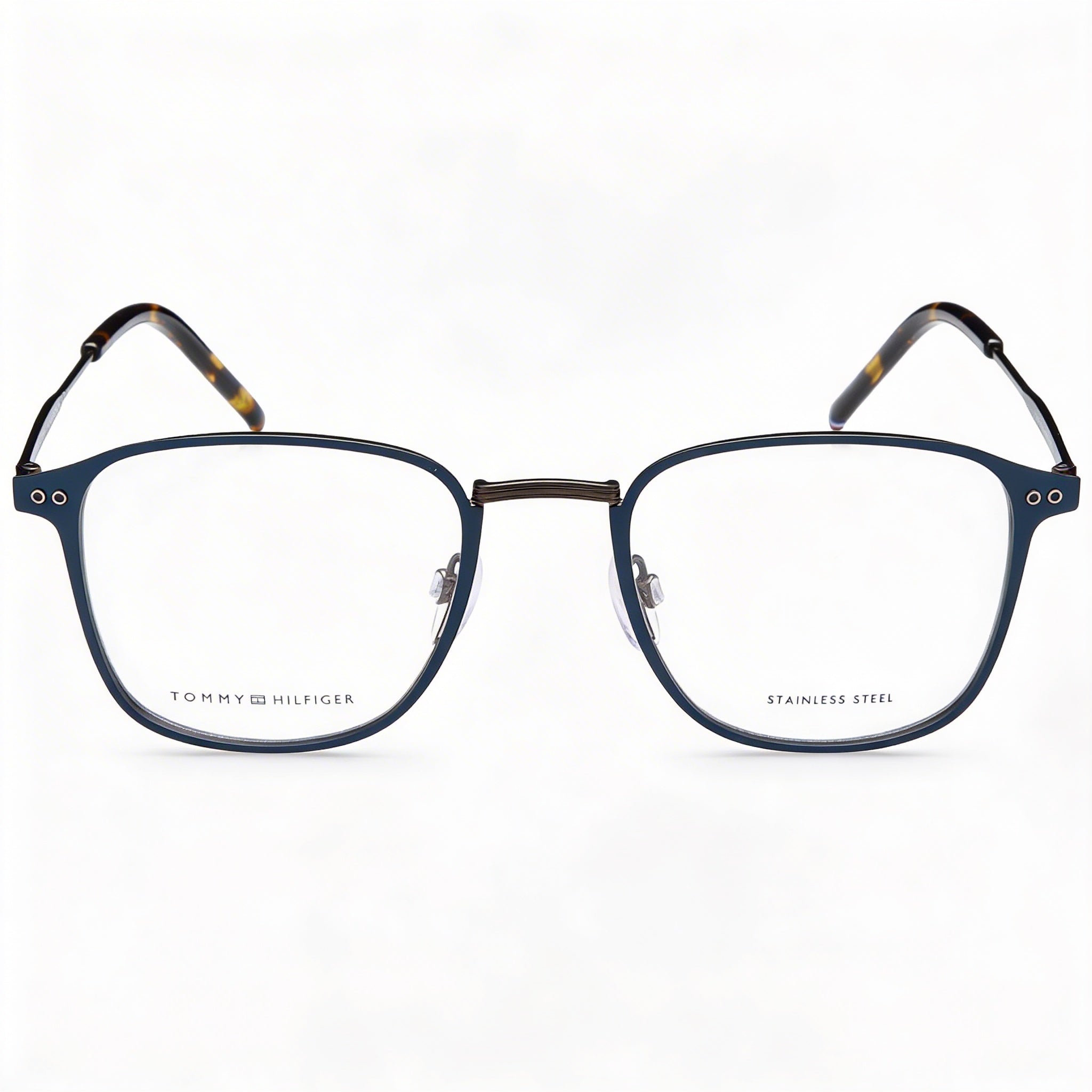 Tommy Hilfiger Modern Unisex Matte Blue Alloy Steel Eyeglasses 52mm, Photo 3