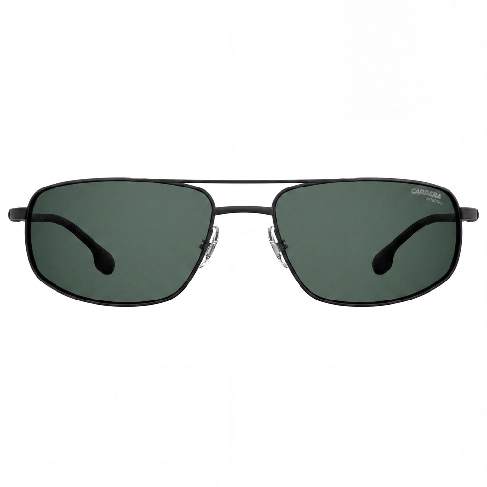 Carrera 8036/S Unisex Matt Black Metal Rectangle Non-Polarized UV Protection Sunglasses 62-18-135