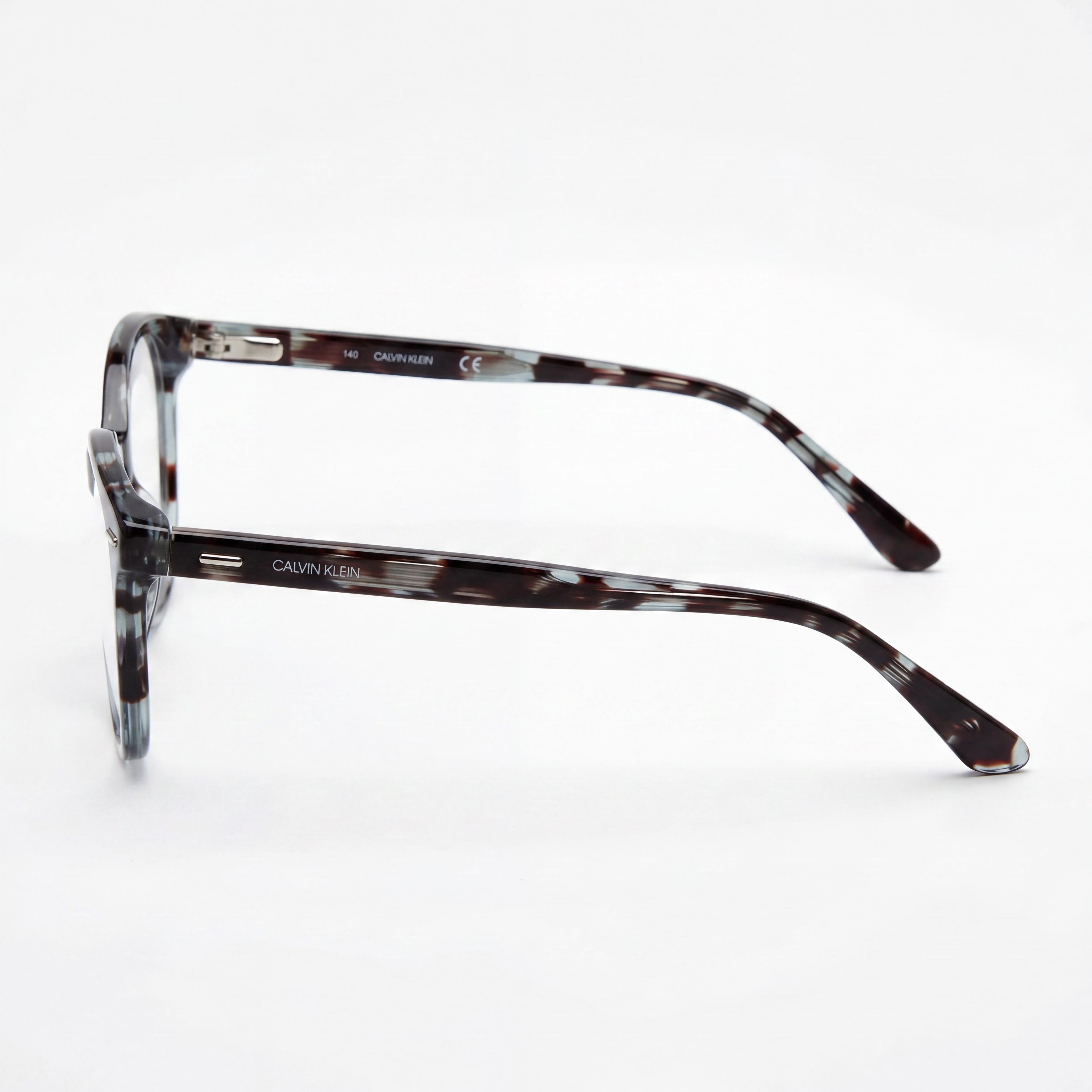 Calvin Klein CK21710 Unisex Aqua Tortoise Alloy Steel Frame Sunglasses with UV Protection, 51mm Lens Width, Photo 3