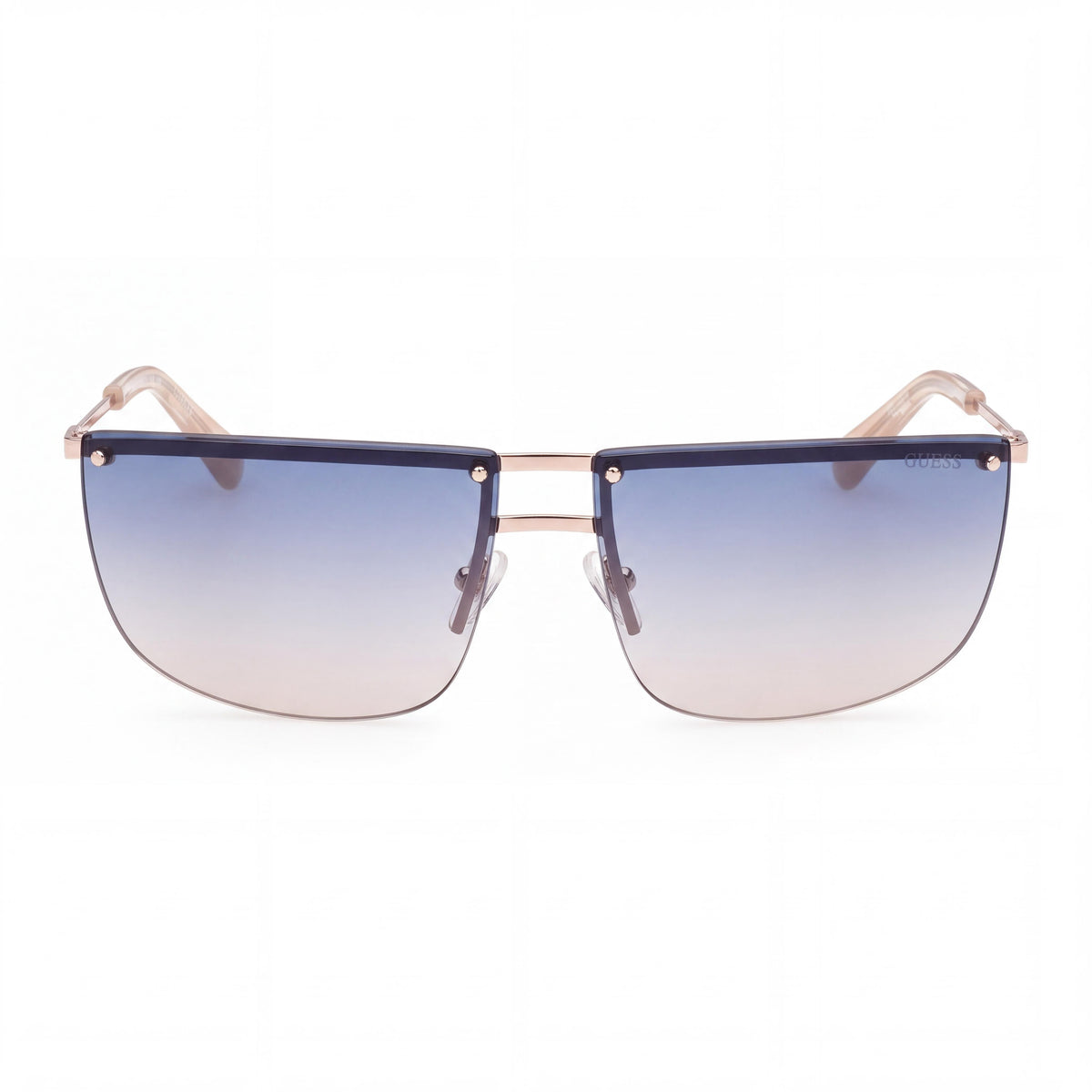 GUESS Casual Unisex Metal UV Protection Sunglasses Gold Gradient Blue 66mm, Photo 2