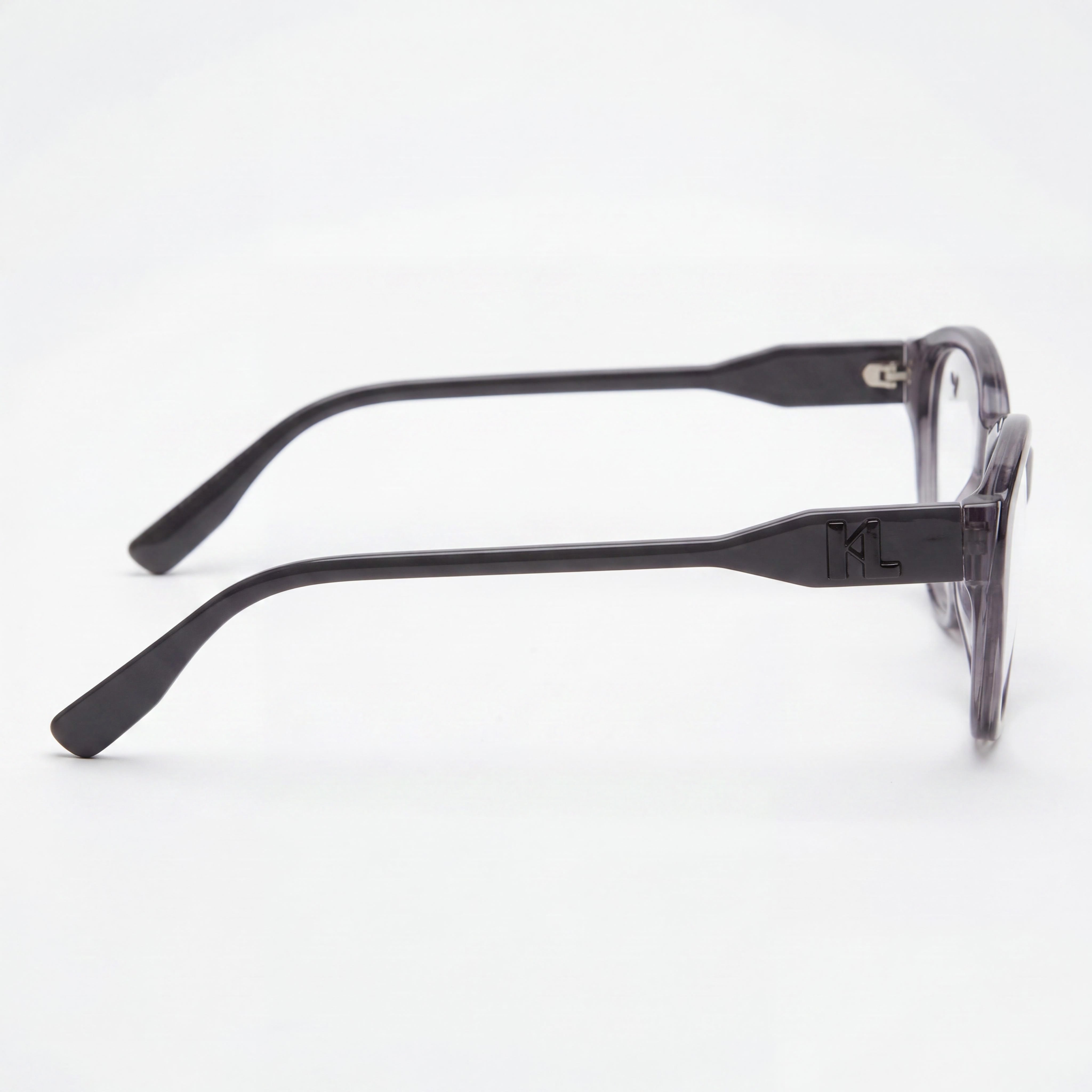 KARL LAGERFELD Modern Unisex Acetate Frame Eyeglasses with Polycarbonate Lenses in Antique Rose, 54mm Lens Width, Photo 2