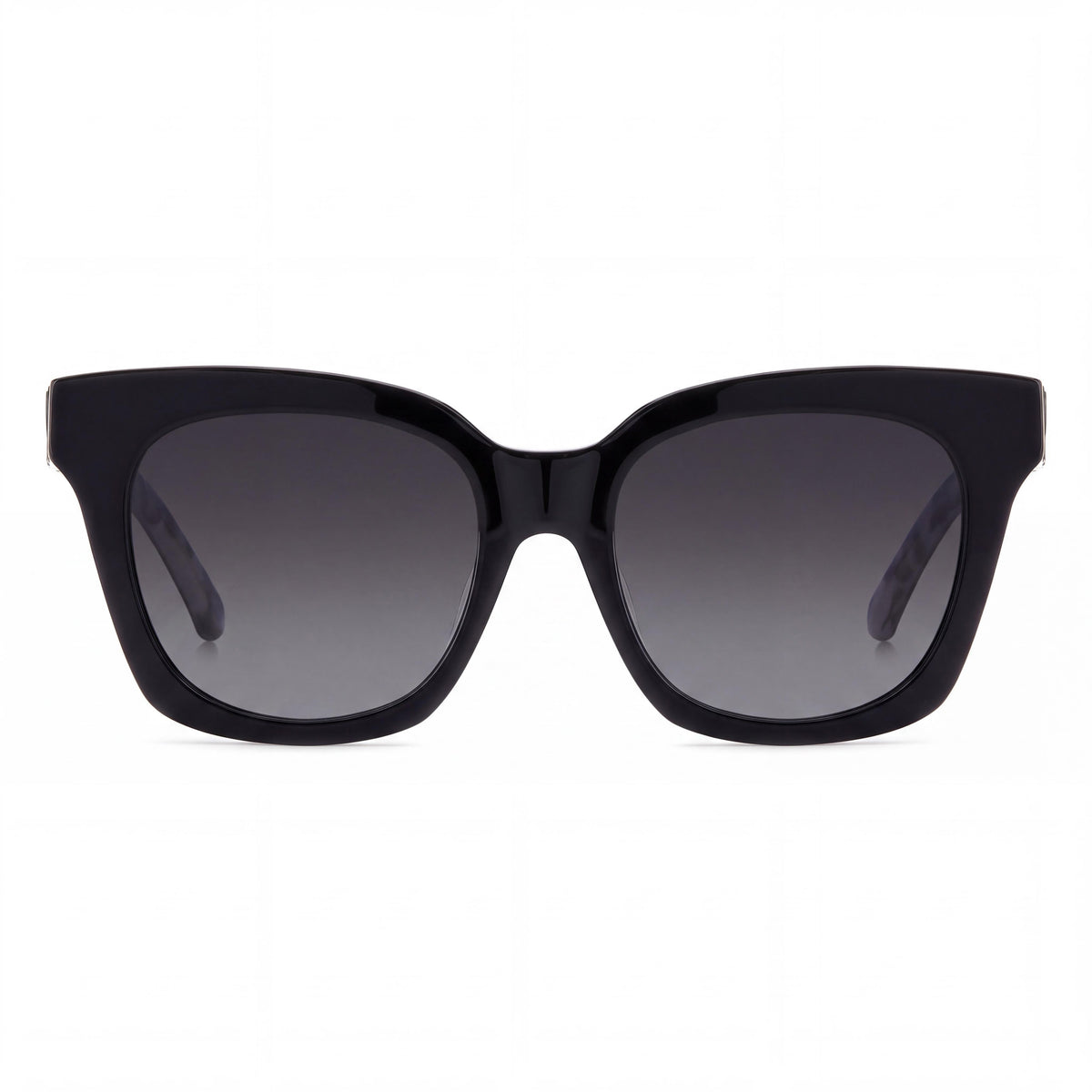 kate spade new york Constance/G/S Square Women's Acetate Non-Polarized Gradient Sunglasses Black Dark Grey Shaded 53mm, Photo 2