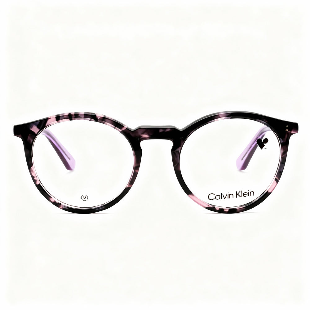 Gafas polarizadas unisex Calvin Klein CK23515 con montura metálica, color violeta habana, ancho de lente de 50 mm
