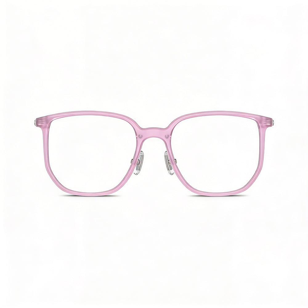 Gafas graduadas de plástico cuadradas para mujer COACH Hc6240d con varillas Coach Word Mark, morado lechoso, 54 mm