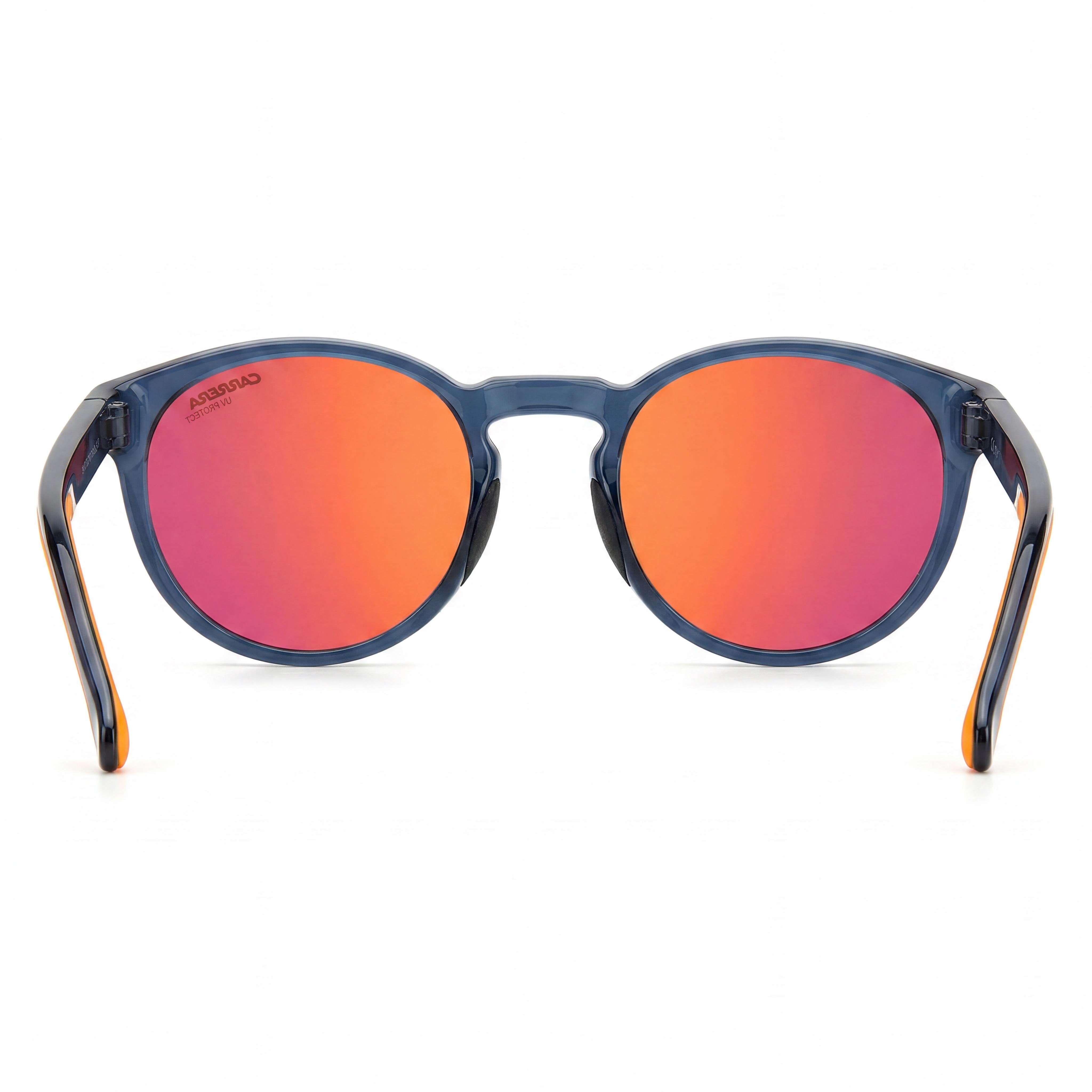 Carrera 8056/S Men's Blue Frame Sunglasses with Mirror Fire Red Non-Polarized Lenses and UV Protection 51mm, Photo 2
