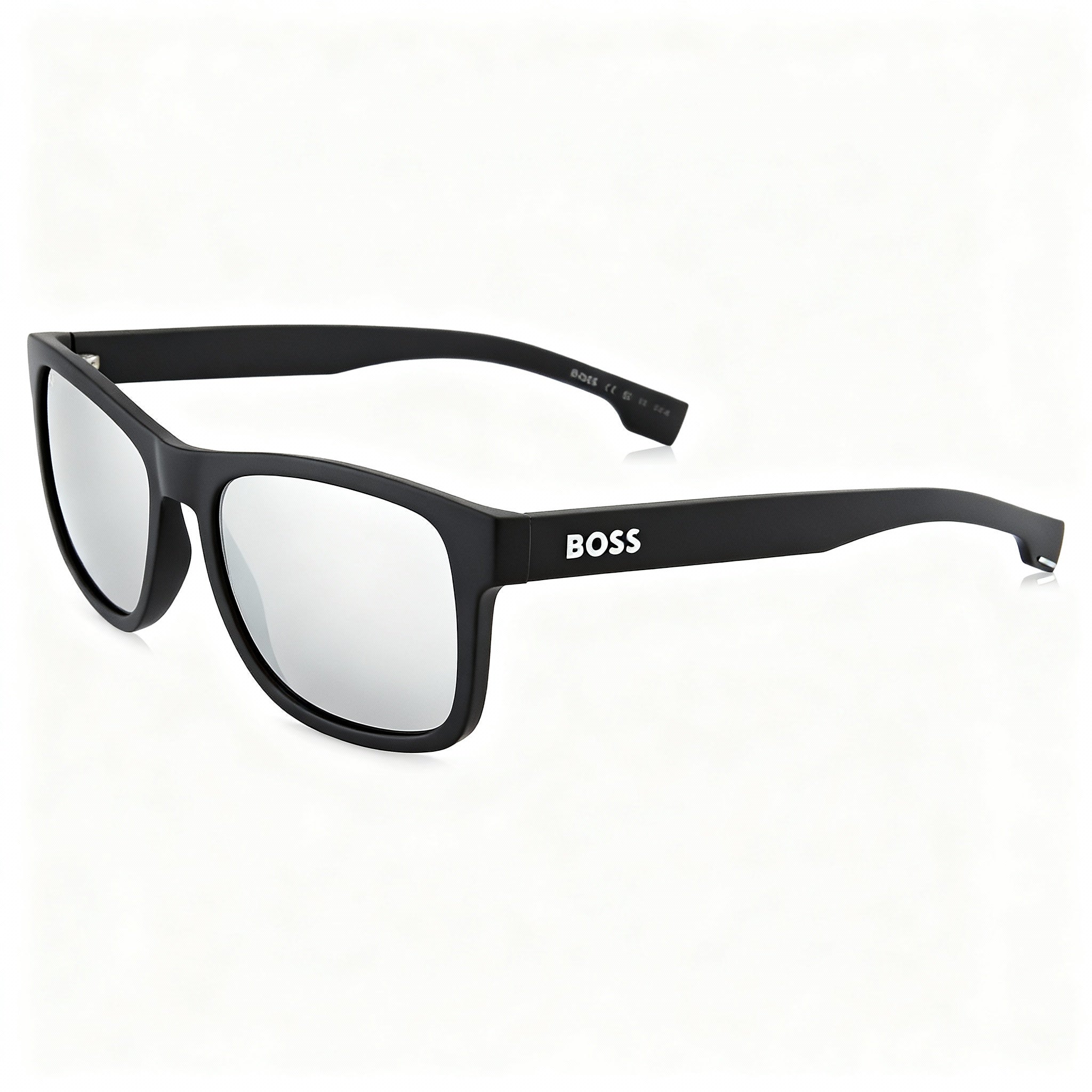 Hugo Boss B1568s Men's Matte Black Injected Propionate Frame Non-Polarized 100% UV Protection Sunglasses 55mm Lens, Photo 3