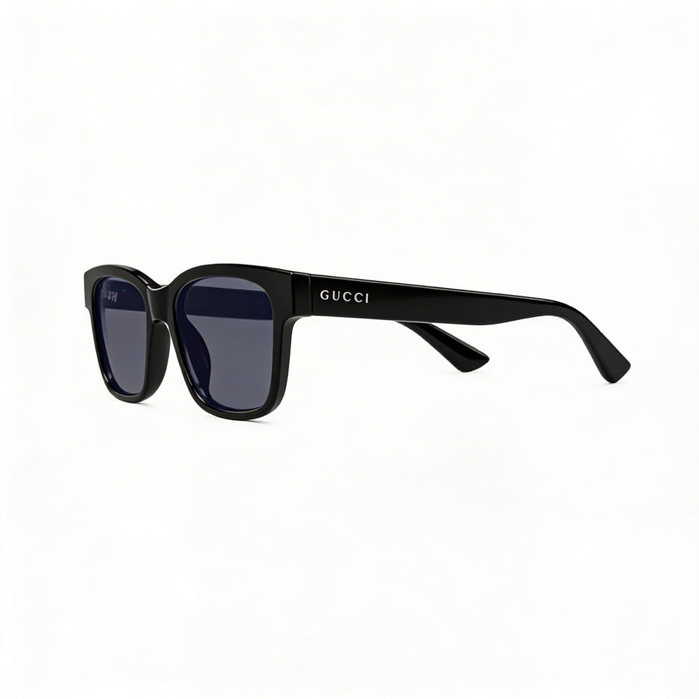 Gucci GG1716S Casual Unisex Full Rim Rectangle Black Grey INJECTION Non-Polarized Sunglasses 54-18-145mm