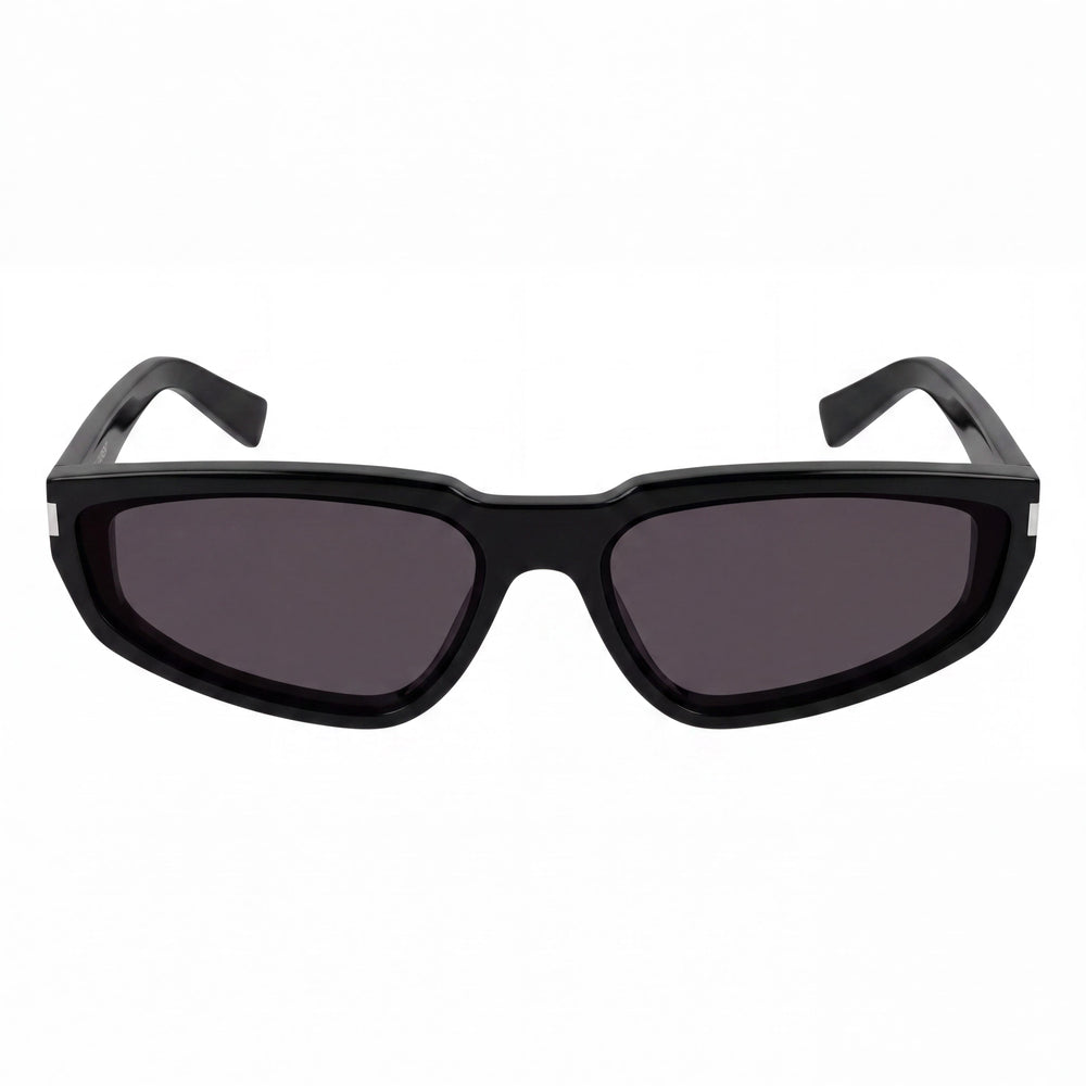 Gafas de sol clásicas Yves Saint Laurent SL 634 Nova para mujer, montura negra reciclada y lentes negras, 61 mm