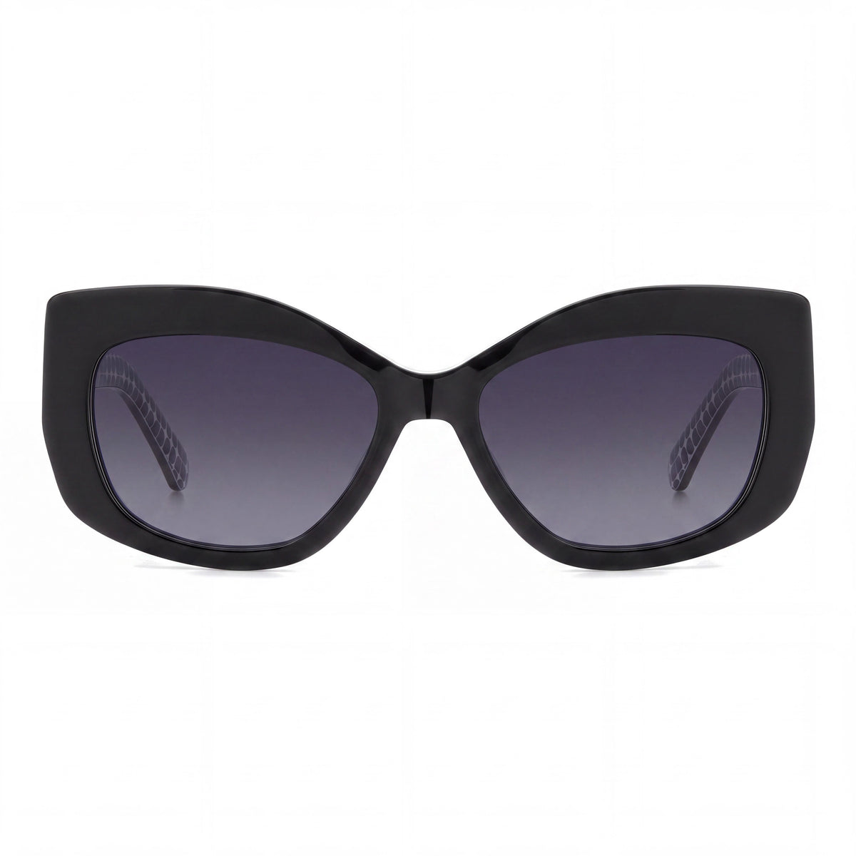 kate spade new york Frida/G/S Women's Black ECO ACETATE Rectangular Gradient Dark Grey Shaded Sunglasses 54mm, Photo 2