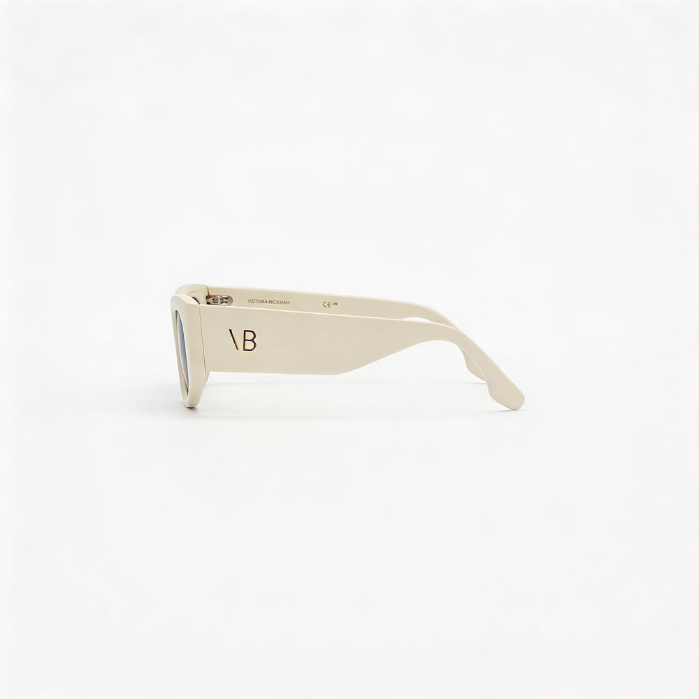 Victoria Beckham Modern Women's Acetate Ivory Sunglasses with Polycarbonate Lenses and 82-92% UV Protection 50mm