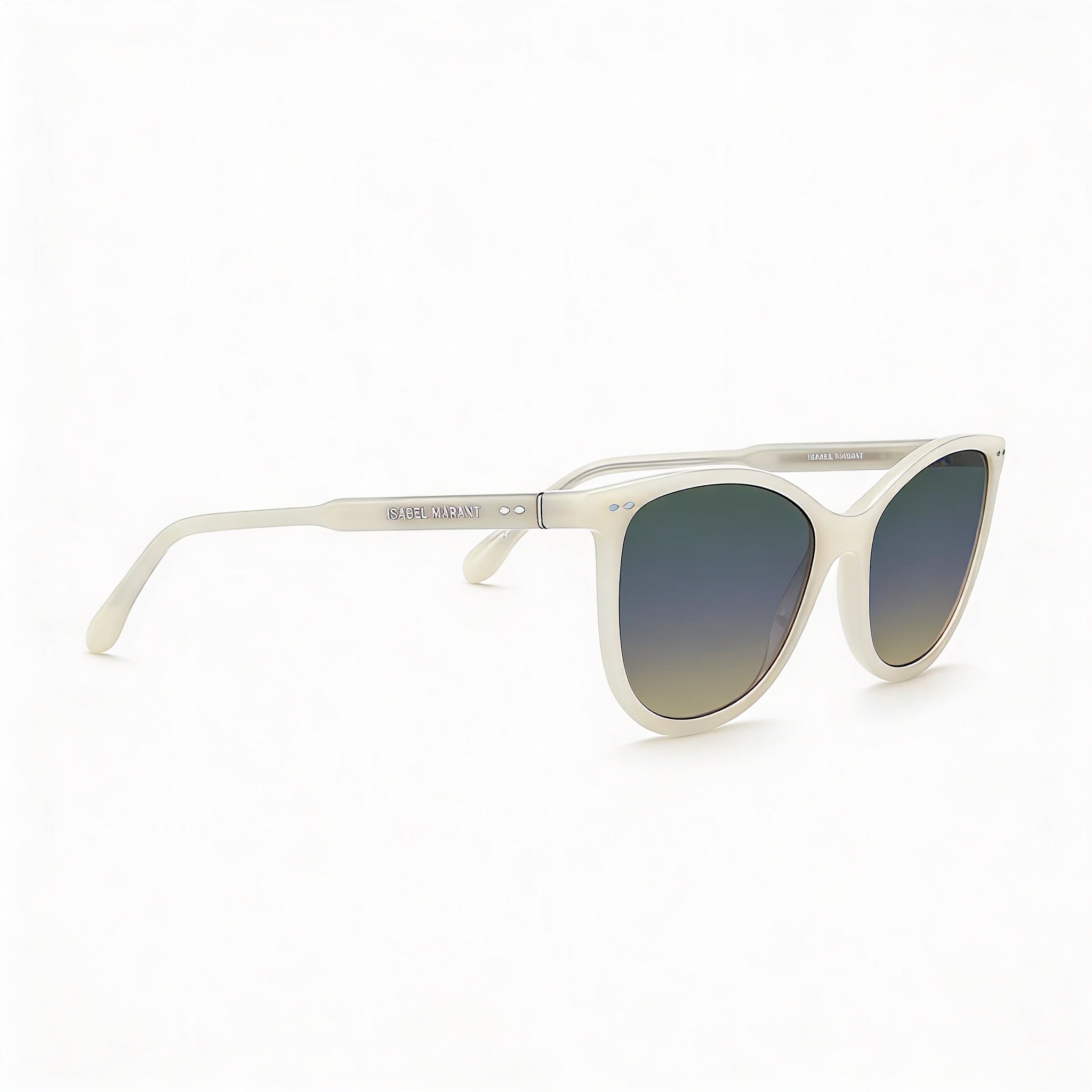 Gafas de sol modernas para mujer Isabel Marant, con montura de acetato color marfil y lentes de policarbonato color marfil, 57 mm, Photo 3