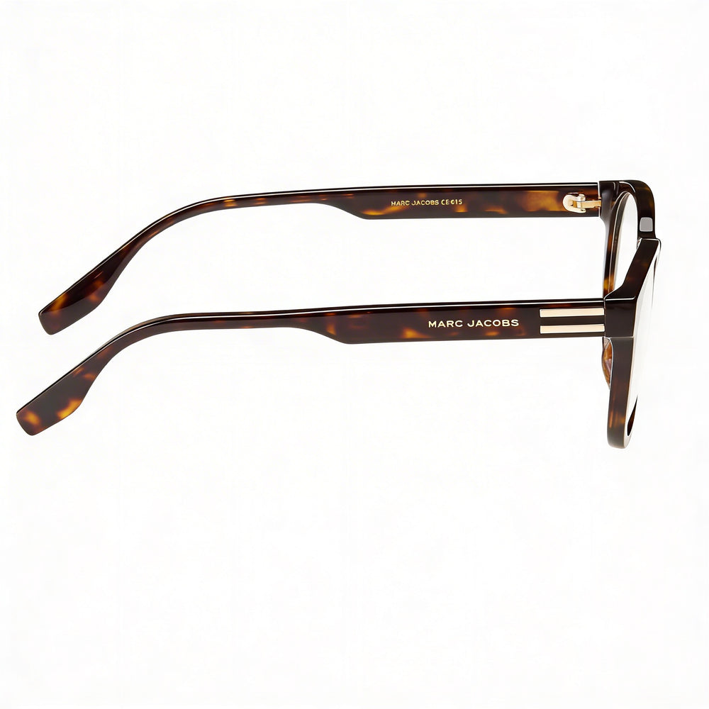Gafas de sol unisex modernas Marc Jacobs con montura de acetato havana y lentes de policarbonato havana, 51 mm de ancho de lente