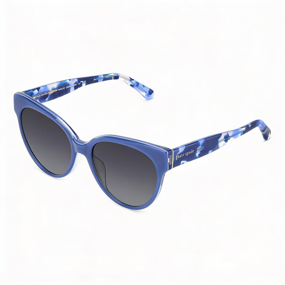 Kate Spade New York Aubriella/G/S Women’s 55mm Acetate Blue Grey Non-Polarized Gray Shaded Sunglasses