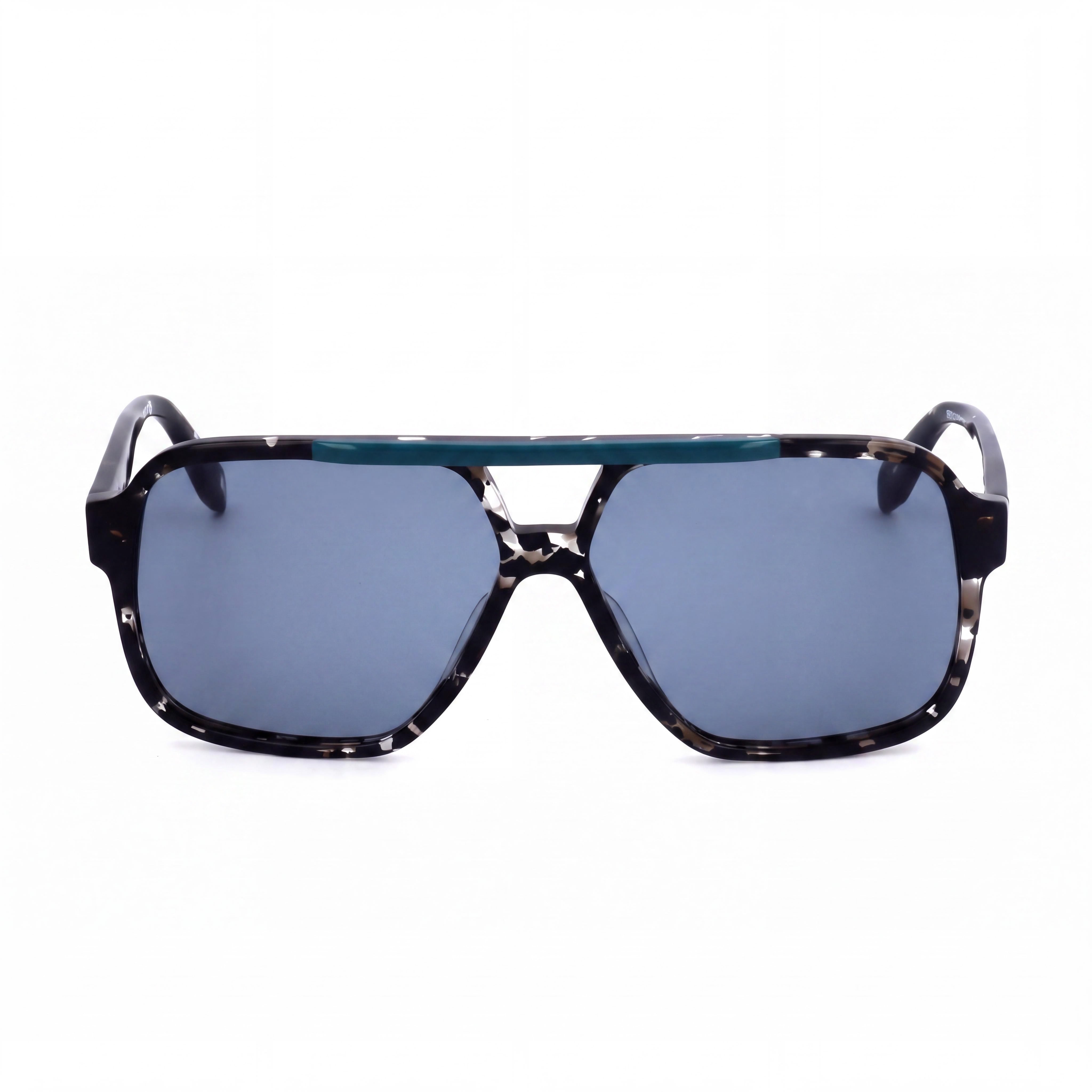 adidas Originals Men's OR0066 Coloured Havana Acetate Non-Polarized Green Lens Sunglasses 59mm, Photo 2