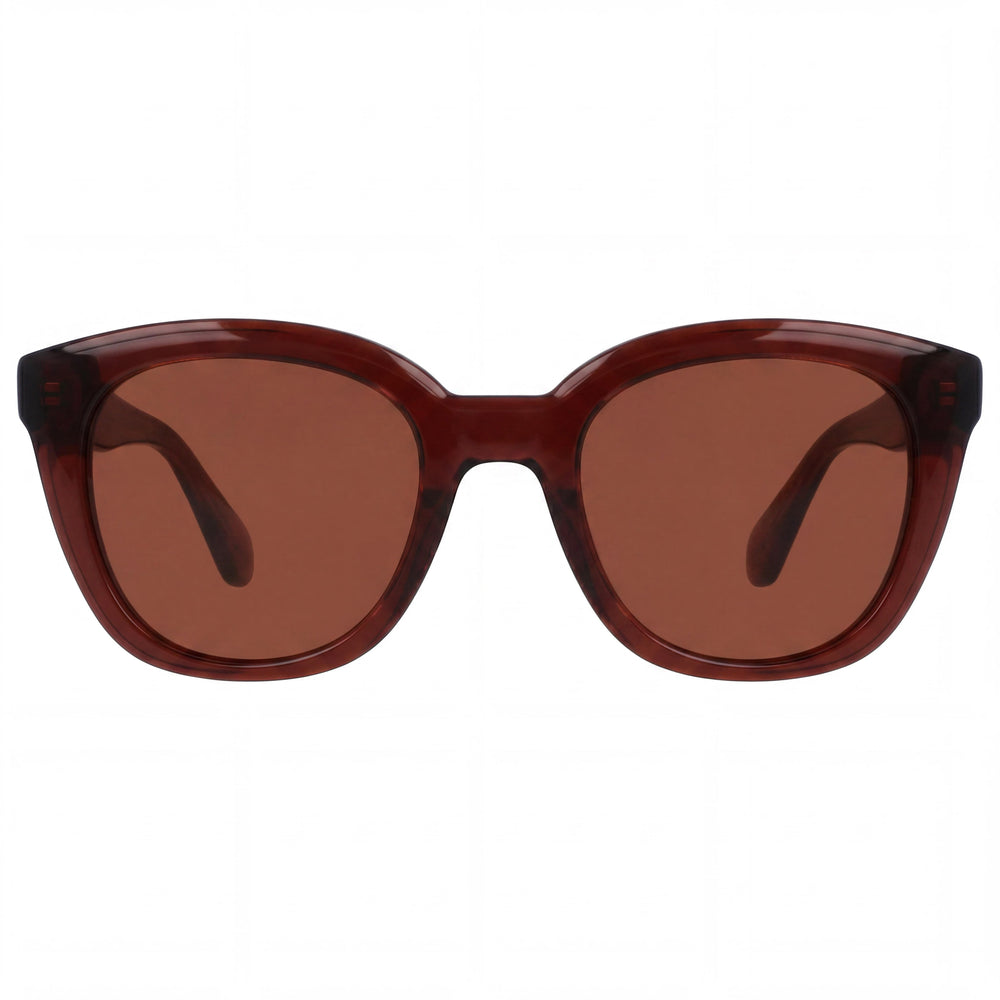 Salvatore Ferragamo Ojo de Gato Hombre Transparente Marrón Inyectado Protección UV 52mm