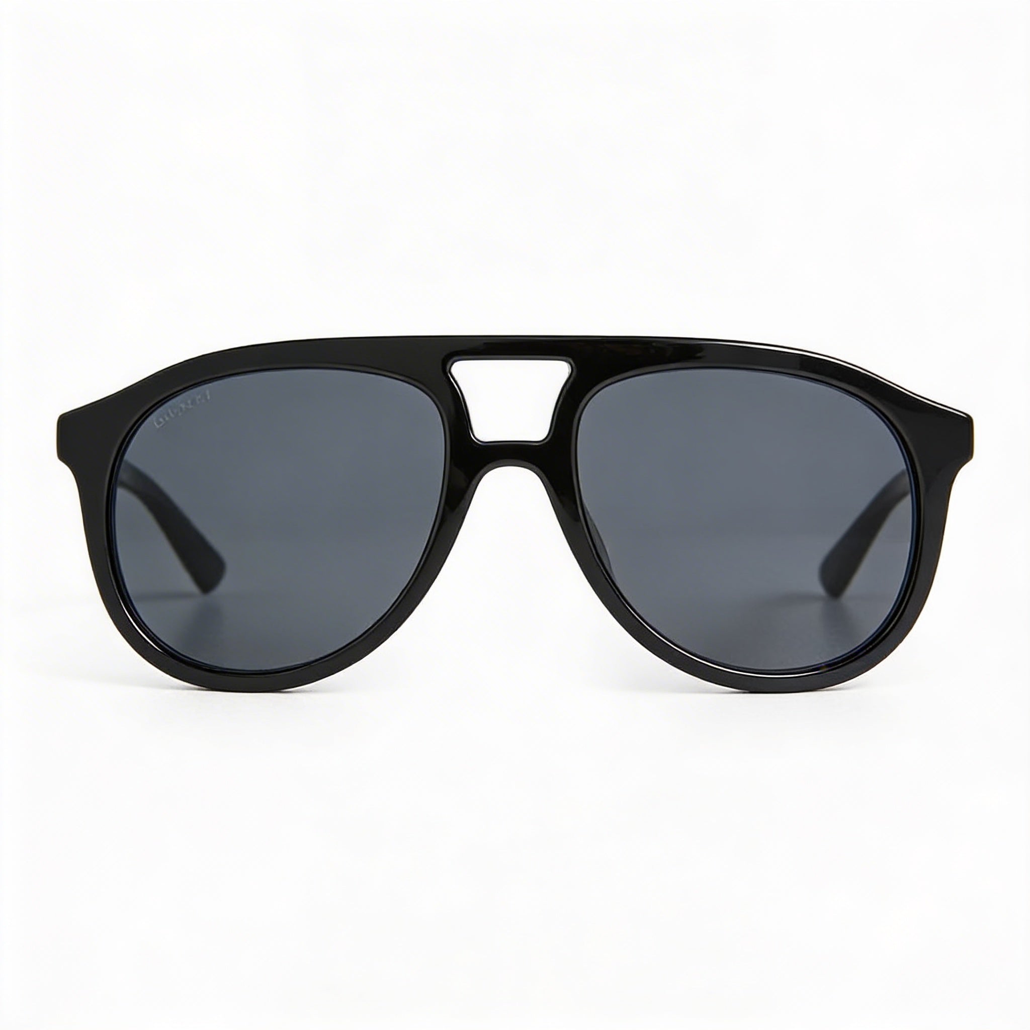 Gafas de sol unisex Gucci Classic de acetato reciclado, montura negra, lentes grises, protección UV no polarizada, 54 mm, Photo 3
