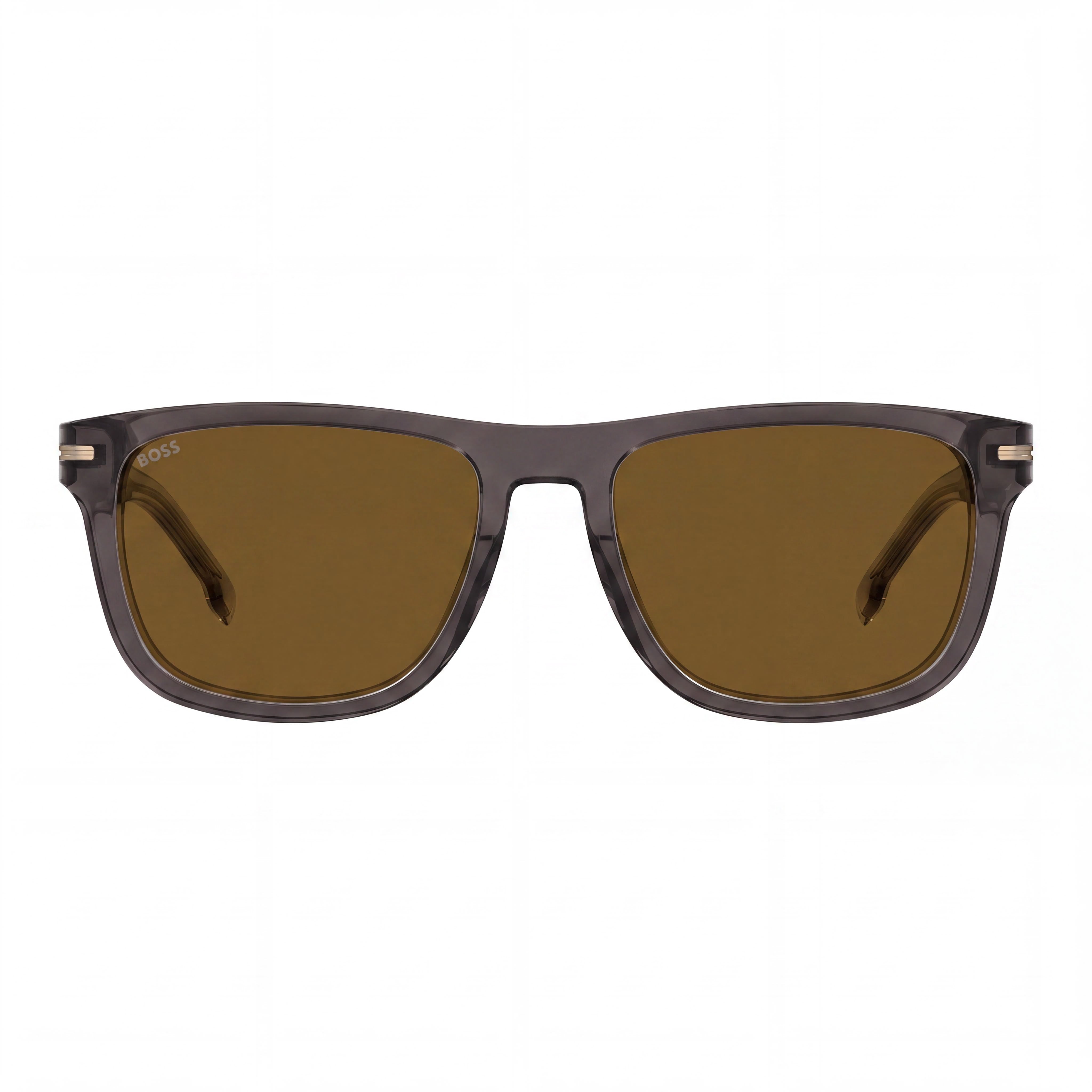 Hugo Boss Boss 1626/S Men's ECO ACETATE Grey Frame Brown Lenses Non-Polarized UV 400 Sunglasses 55mm, Photo 2