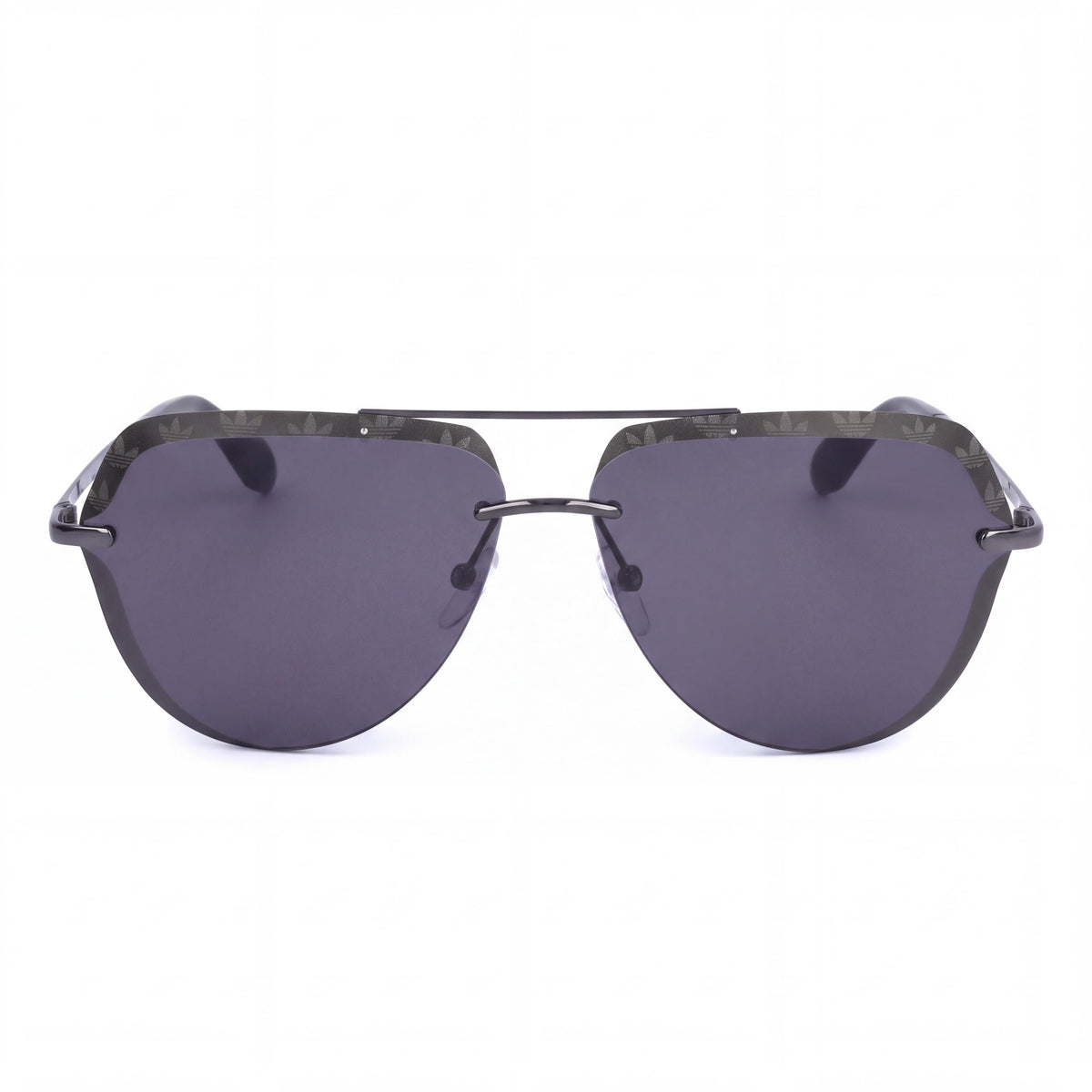 adidas Originals Semi Rimless Men's Sunglasses, Anthrazit Metal Frame, Polycarbonate Smoke Lenses 63mm, Photo 2