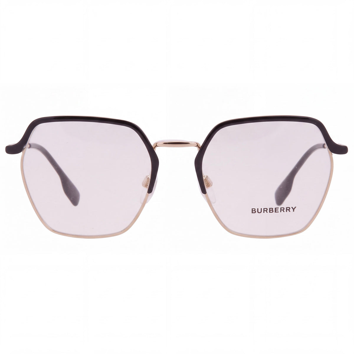 BURBERRY Gafas unisex con montura metálica en Angelica Black, ancho de lente 52 mm, puente 19 mm, patilla 140 mm, Photo 2