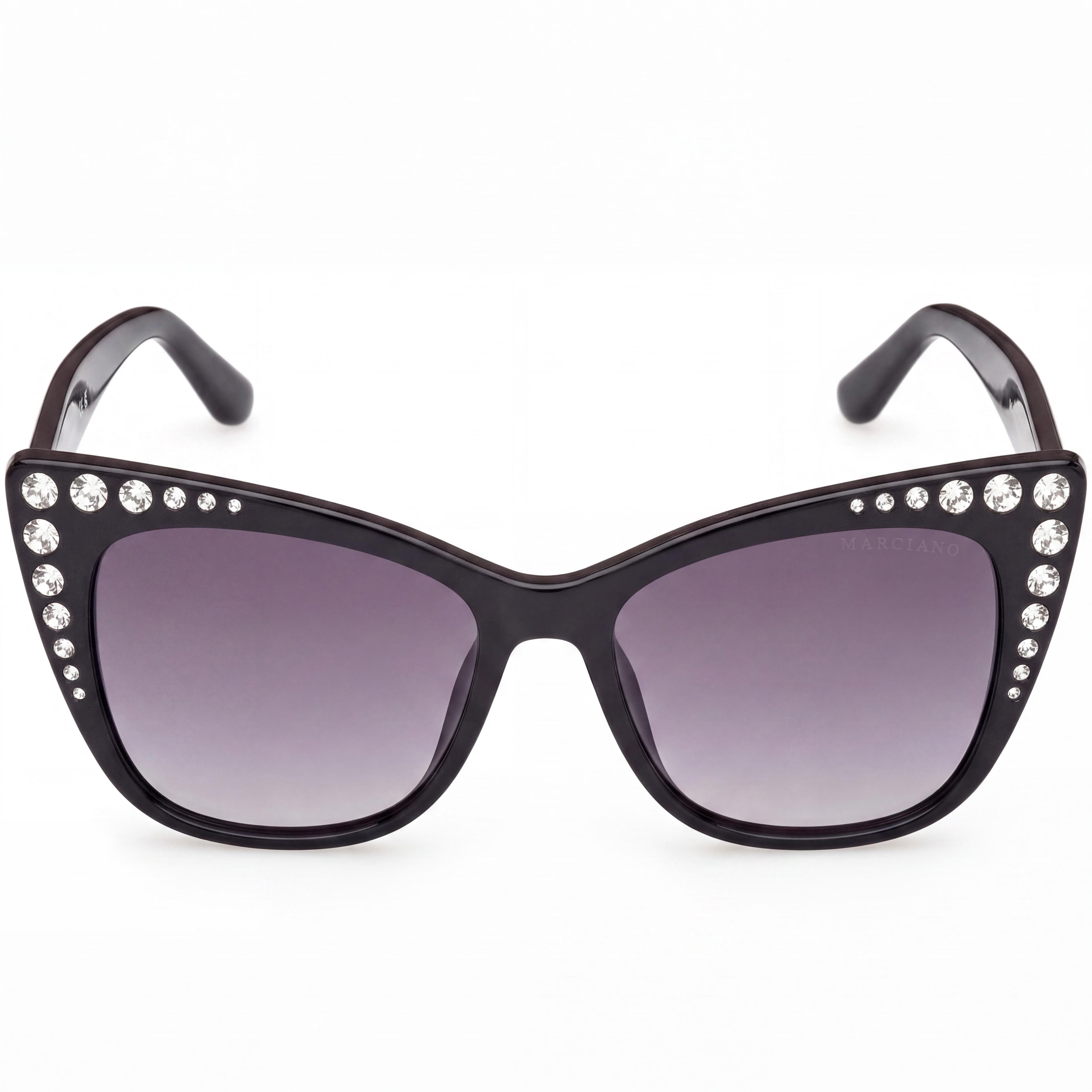 Guess by Marciano Gm00000 Women's Injected Frame Shiny Black, Black Lens, Non-Polarized Eyewear 54mm, Photo 2
