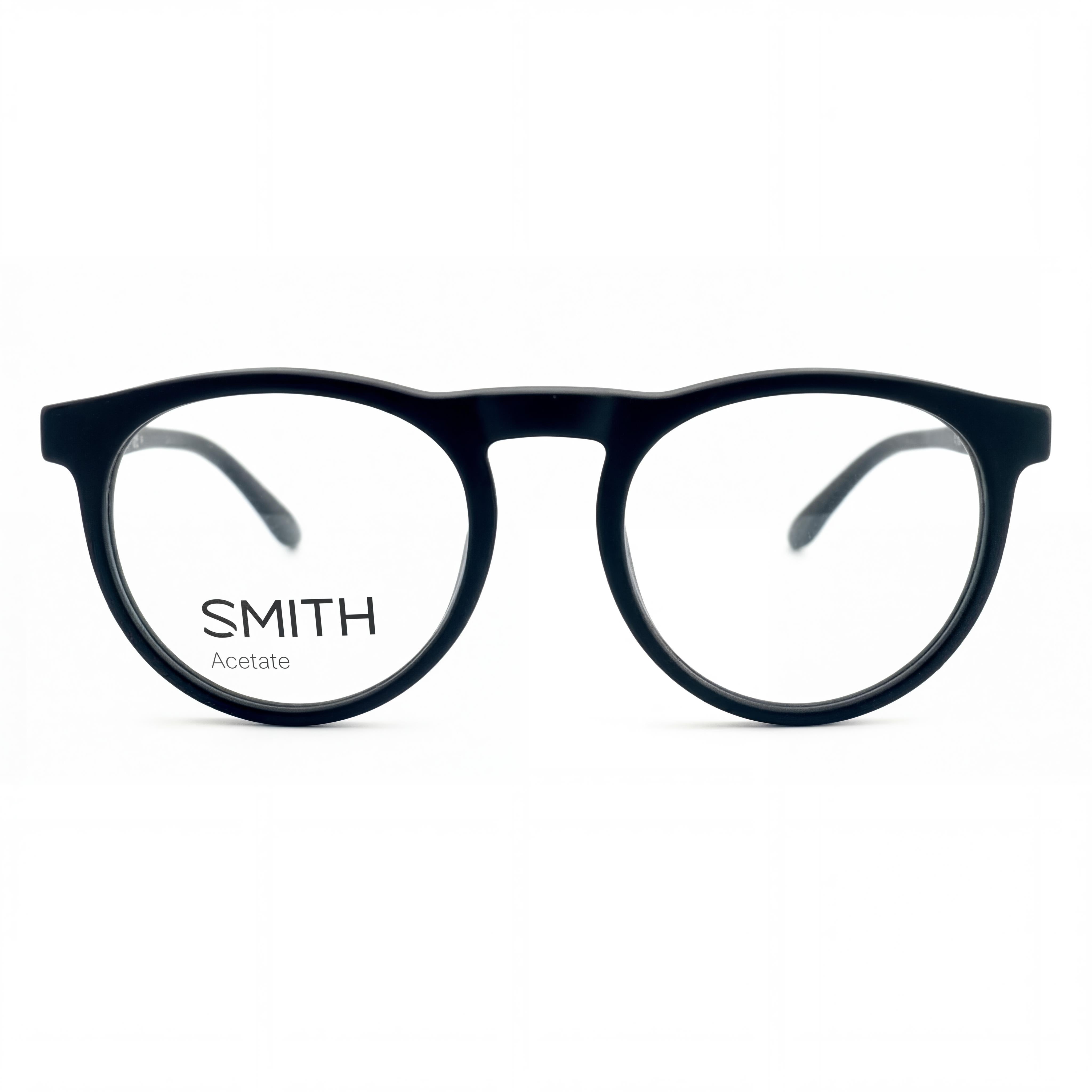 Smith Matte Black Rectangle Eyeglasses Unisex, Acetate 49mm, Photo 2