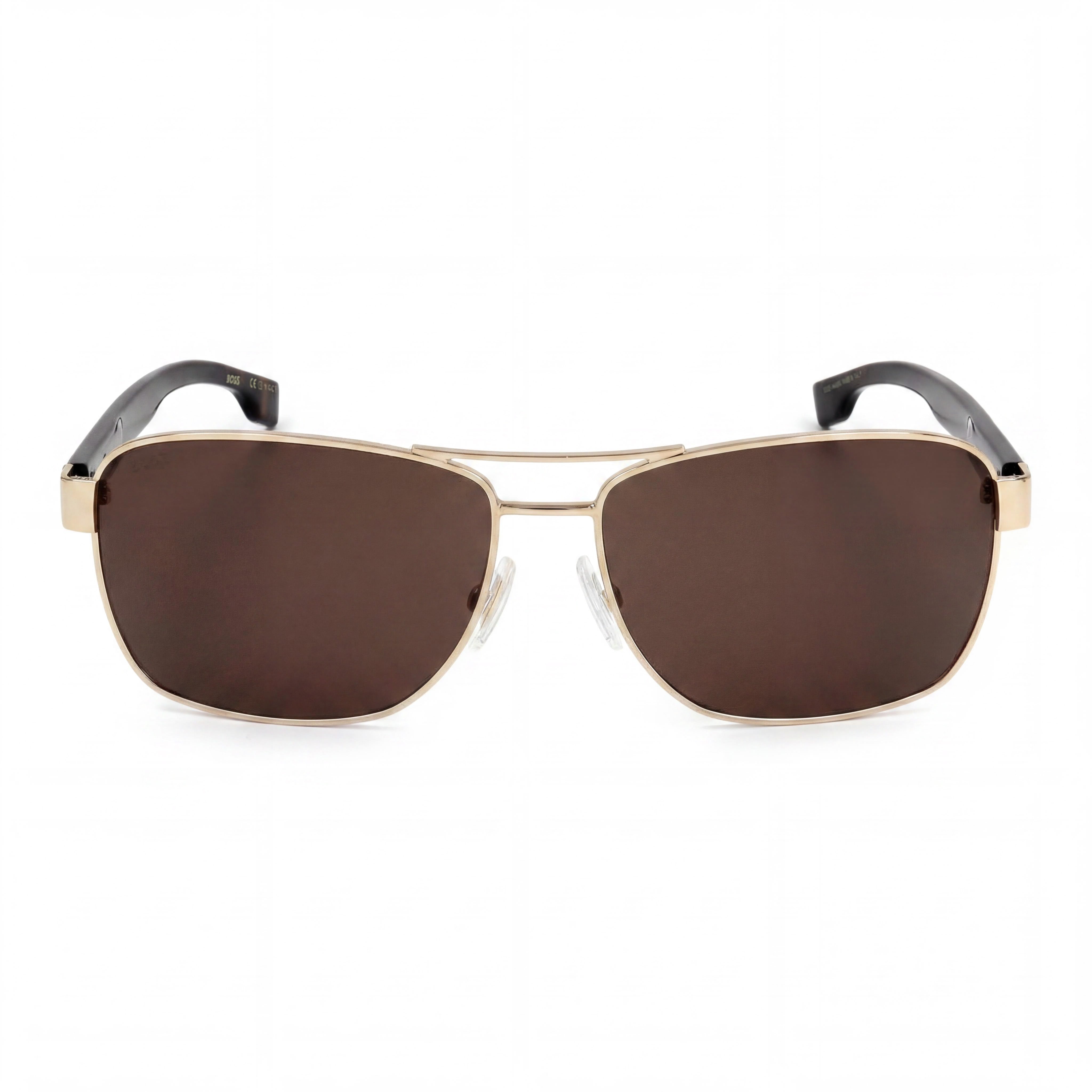 Hugo Boss 1559/O/S Men's Polarized Metal Sunglasses Brown Gold Frame Brown Lens 100% UV Protection 60mm, Photo 2