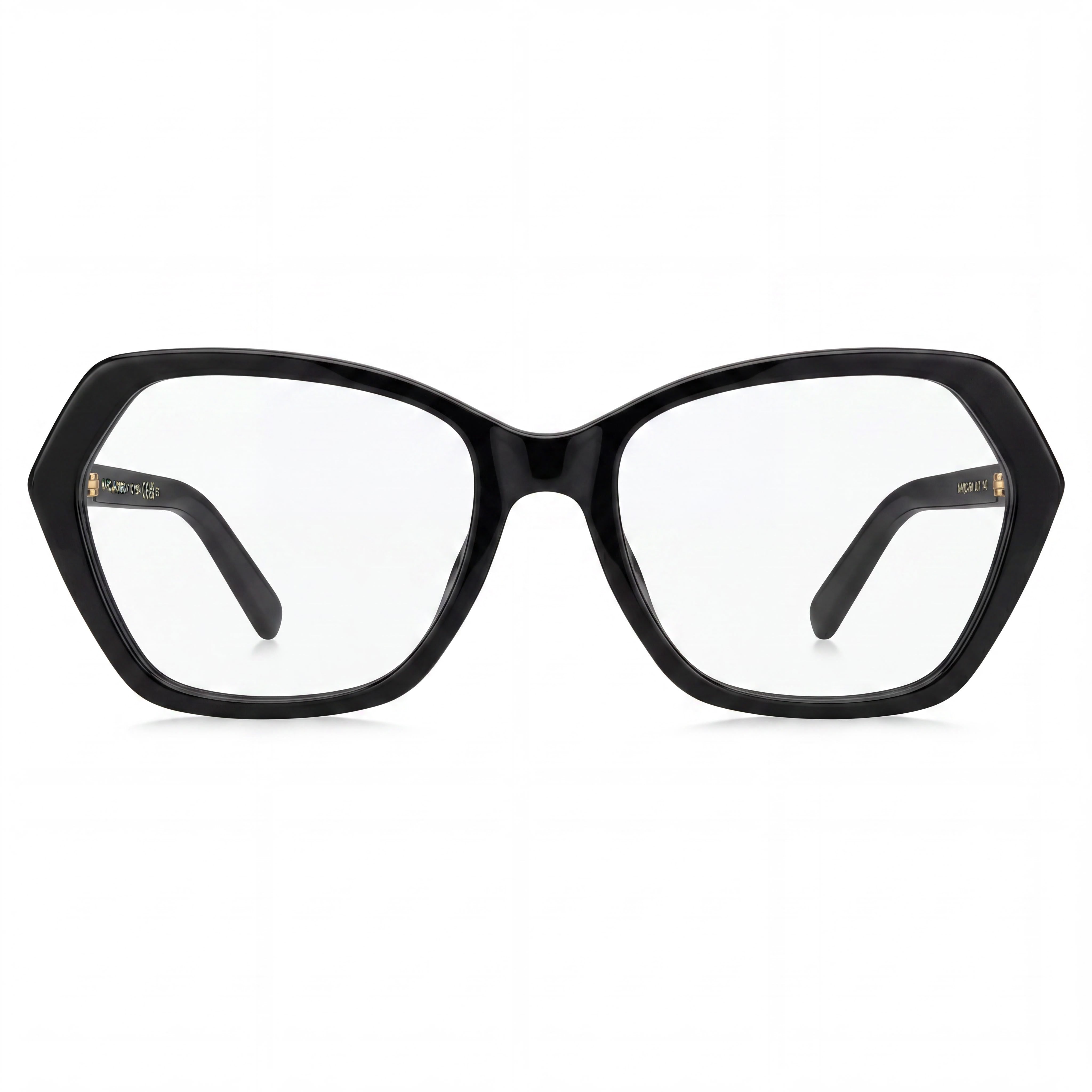Marc Jacobs MARC 660 Women's Black Square Full Rim Acetate Optical Eyeglasses 54mm Lens, 140mm Temple, Photo 2