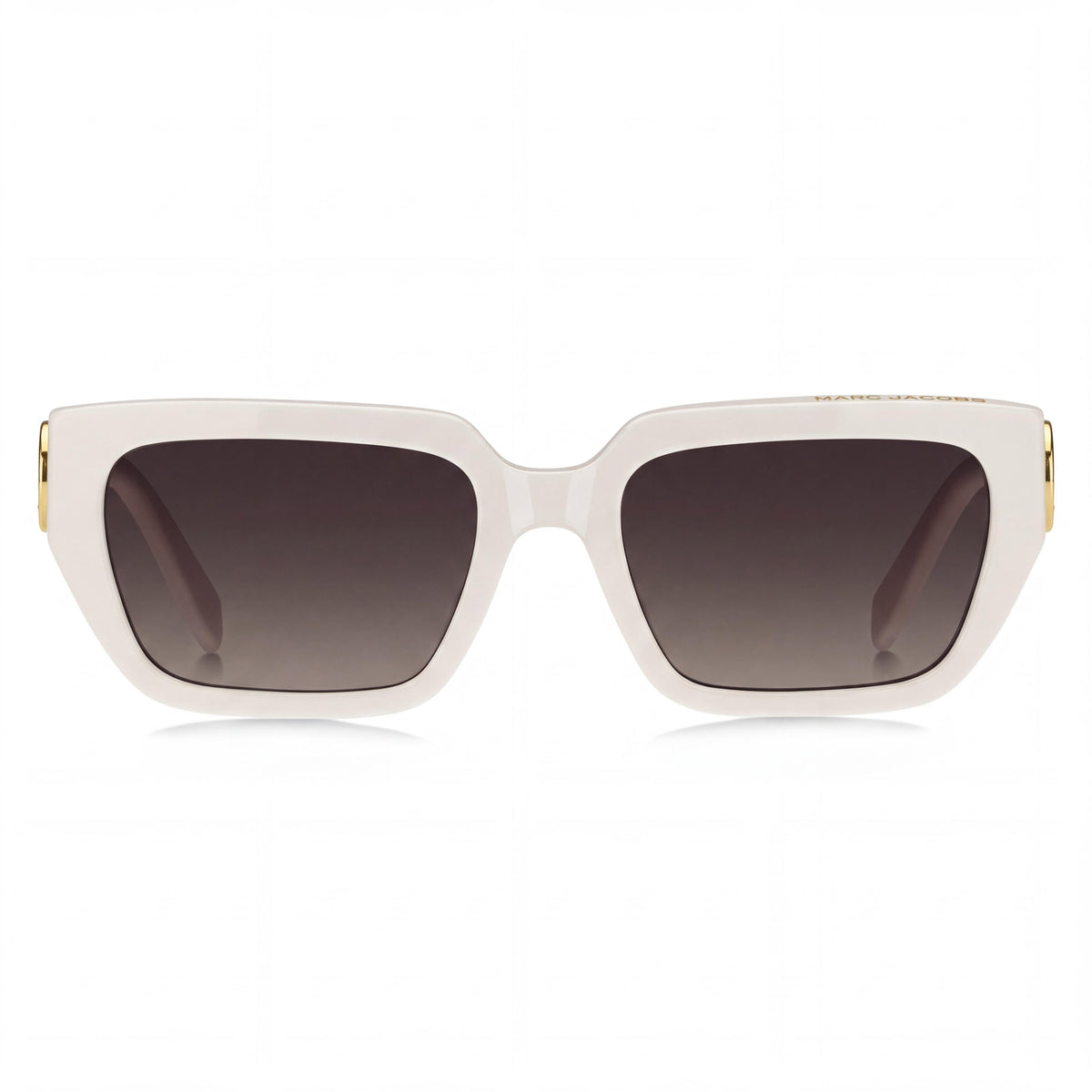 Marc Jacobs Classic MARC 809/S Women's Rectangular Ivory Acetate Brown Shaded Non-Polarized Sunglasses, Photo 2