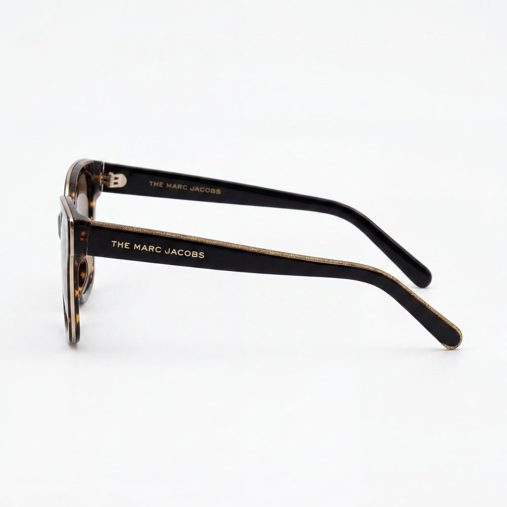 Gafas de sol Marc Jacobs Marc 458/S para mujer con montura de acetato, Habana Negro Azul, lente de 53mm con protección UV