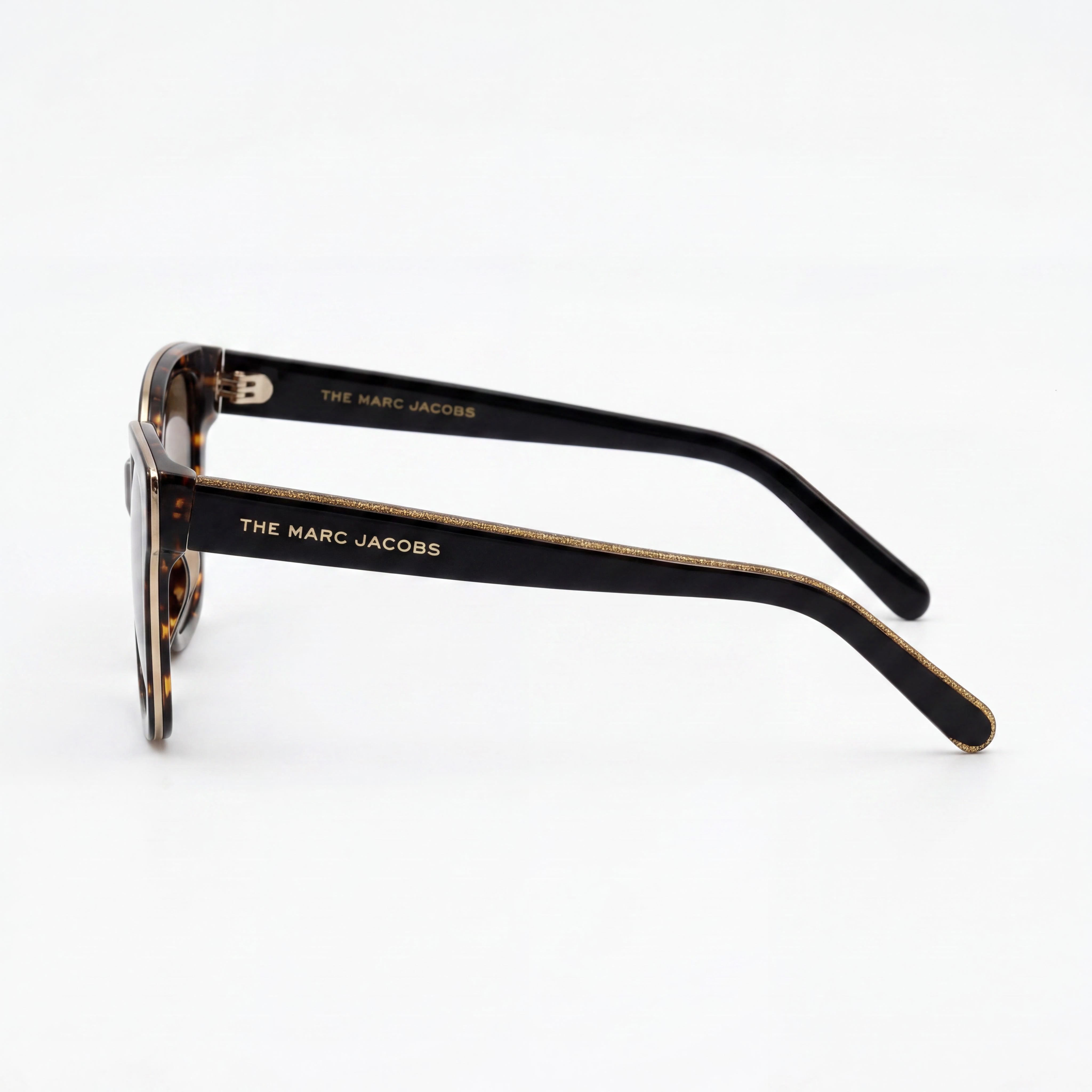 Gafas de sol Marc Jacobs Marc 458/S para mujer con montura de acetato, Habana Negro Azul, lente de 53mm con protección UV, Photo 3