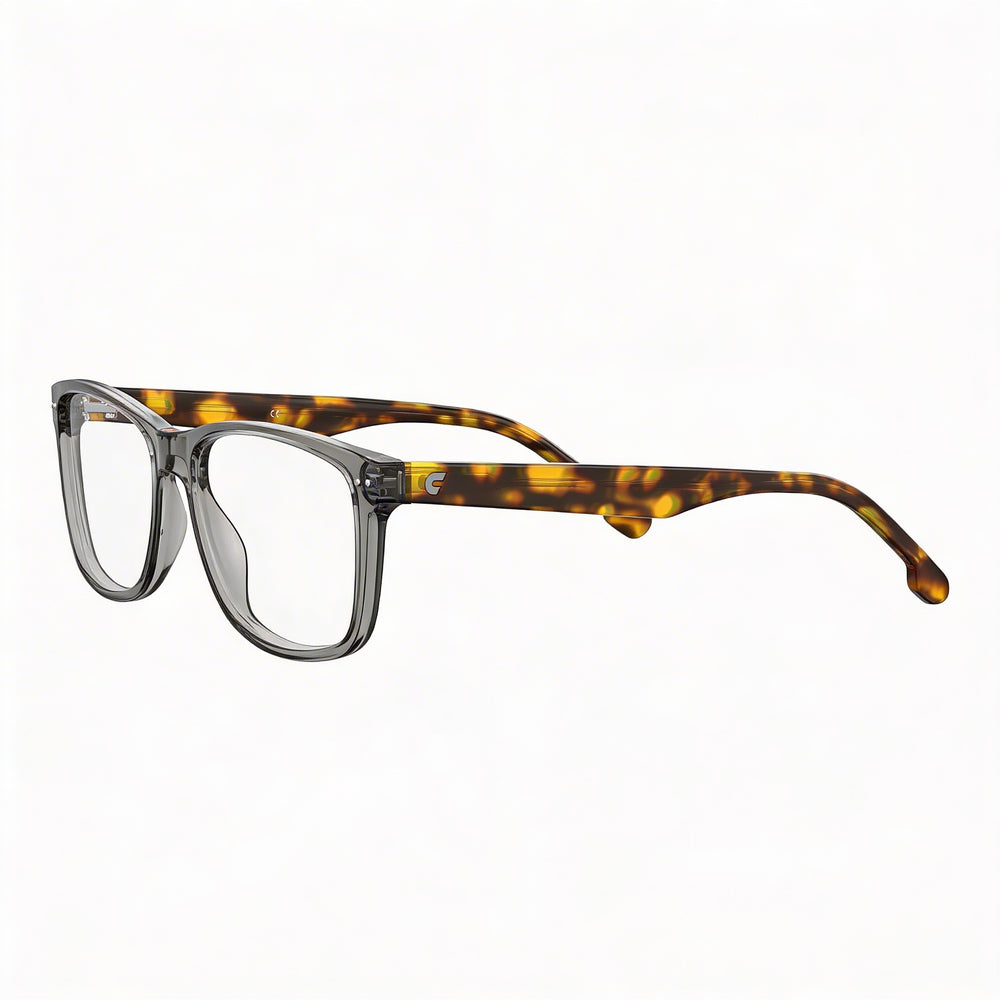 Carrera 2018t Unisex Rectangular Grey Plastic Frame with Grey Demo Plastic Lenses 51-16-135