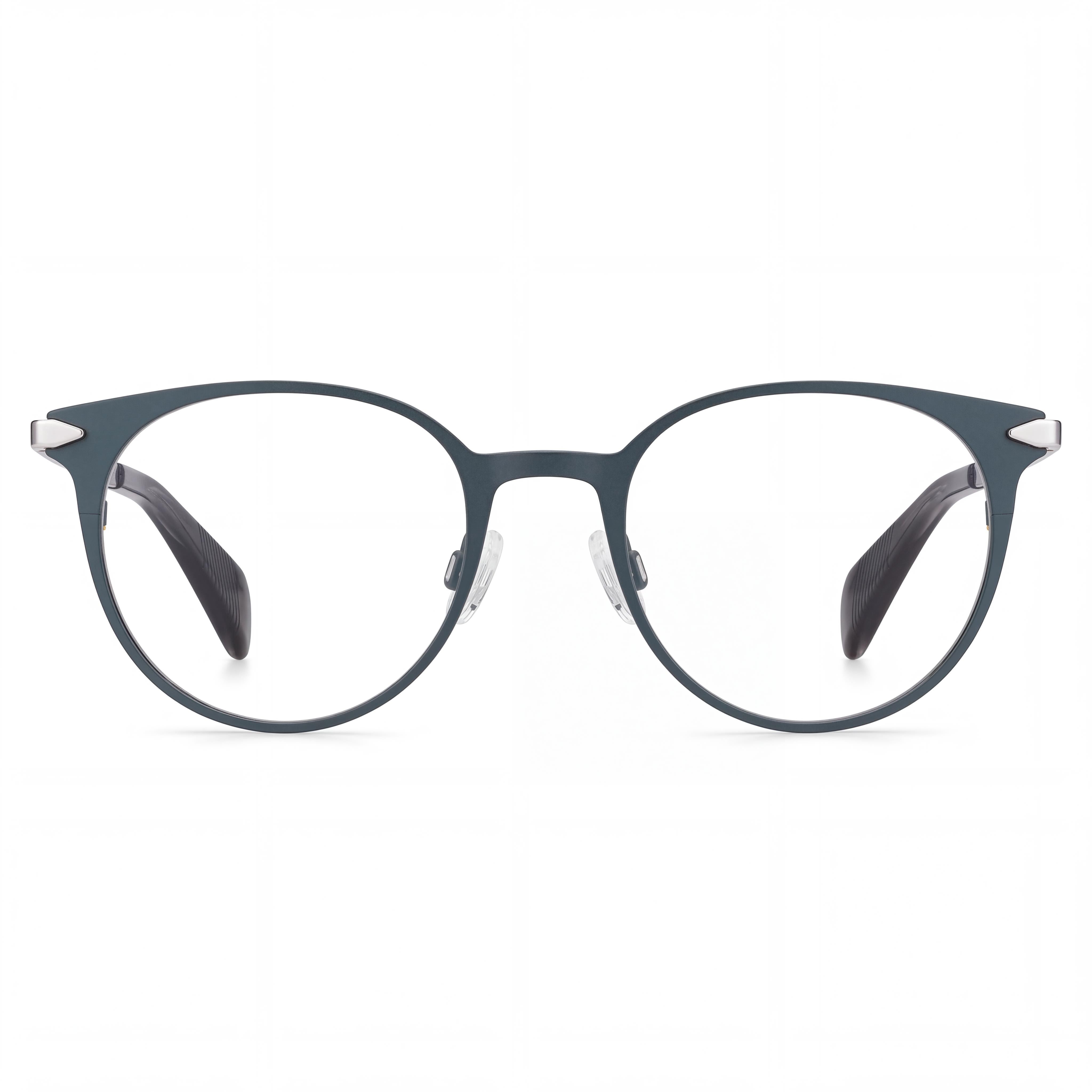 Gafas de titanio rag & bone Rnb 3011 para mujer con, azul paladio mate, ancho de lente de 48 mm, Photo 2
