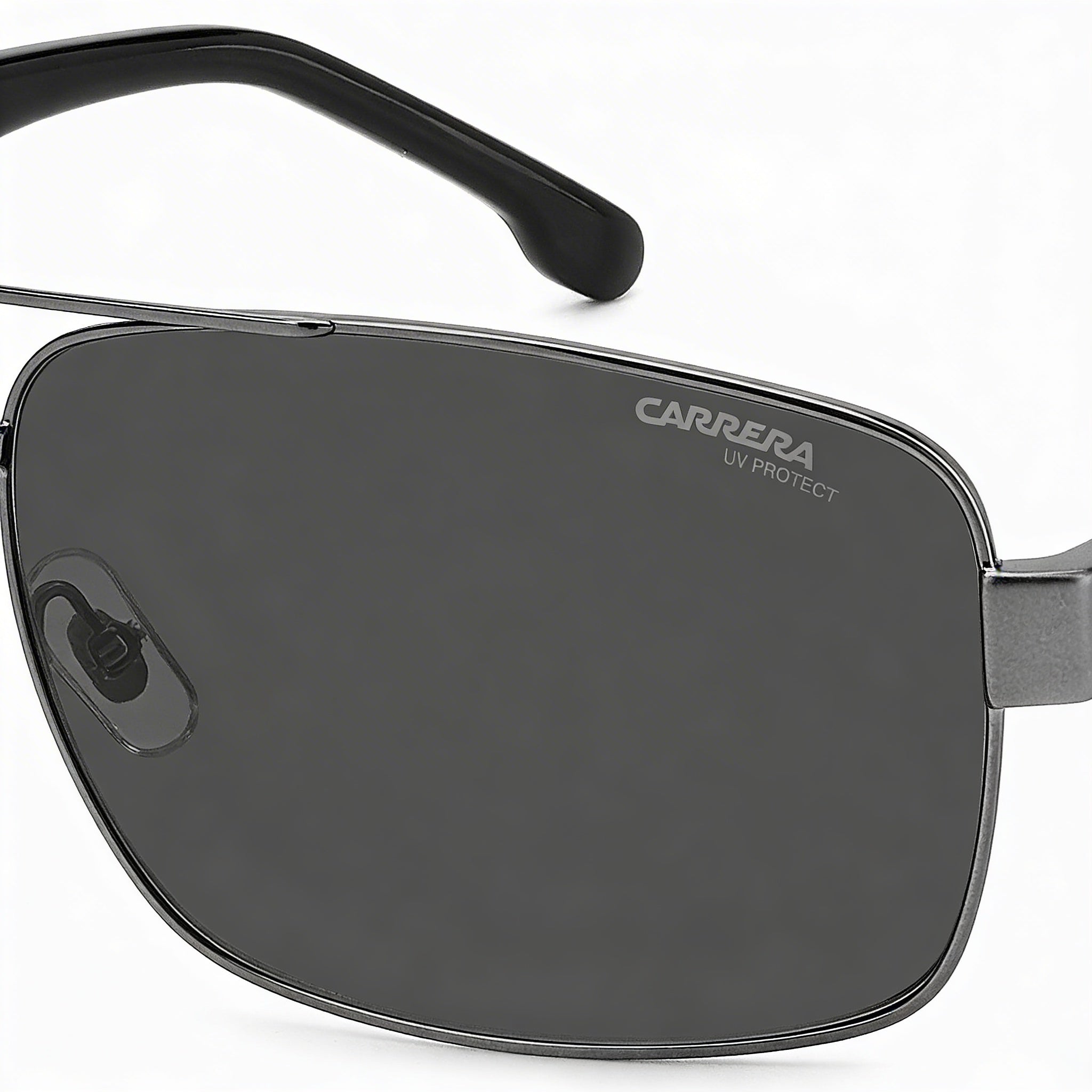 Carrera Casual Unisex Stainless Steel Frame Dark Ruthenium Polycarbonate Lenses Sunglasses with UV Protection 61mm, Photo 3