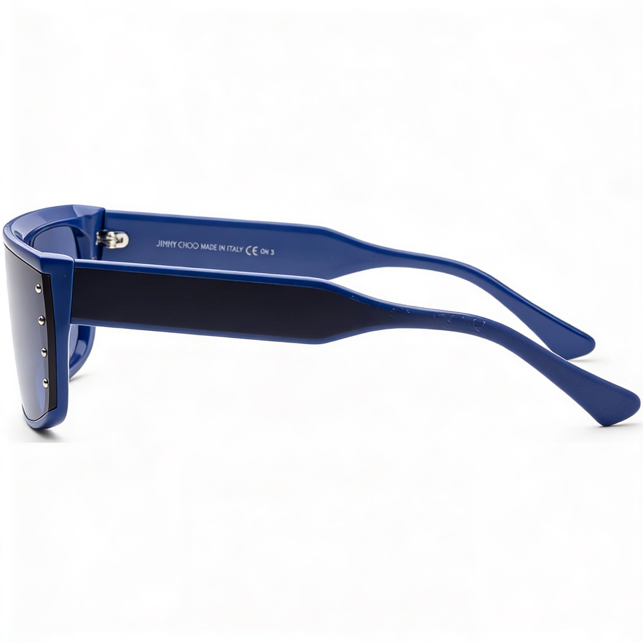 Jimmy Choo RYLAN/S - Gafas de sol unisex de celulosa azul Browline sin polarizar con protección UV (99 mm), Photo 2