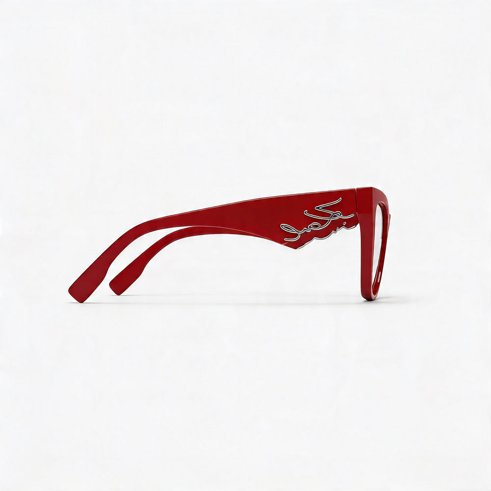 Gafas ópticas casuales para mujer KARL LAGERFELD, de acetato rojo, con lentes de 54 mm, puente de 19 mm y patillas de 140 mm