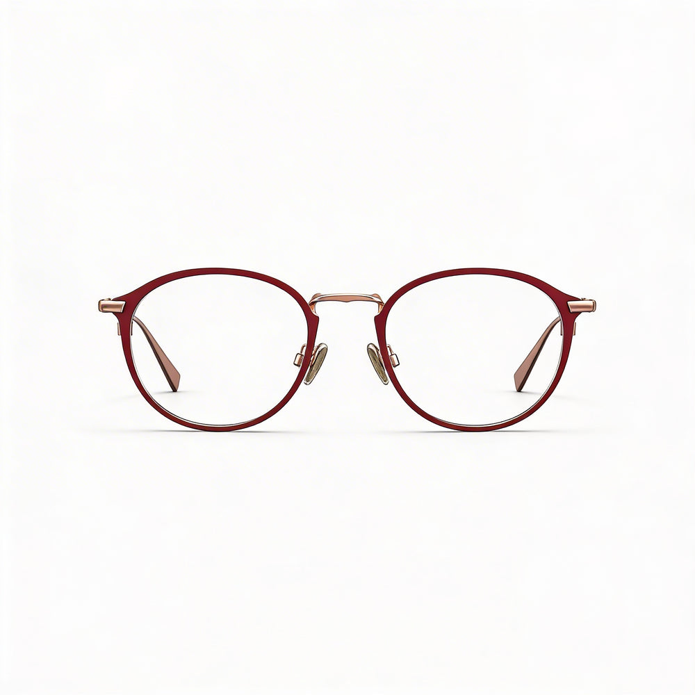Gafas de vista Levi's Lv 5001 de metal burdeos para hombre de 50 mm