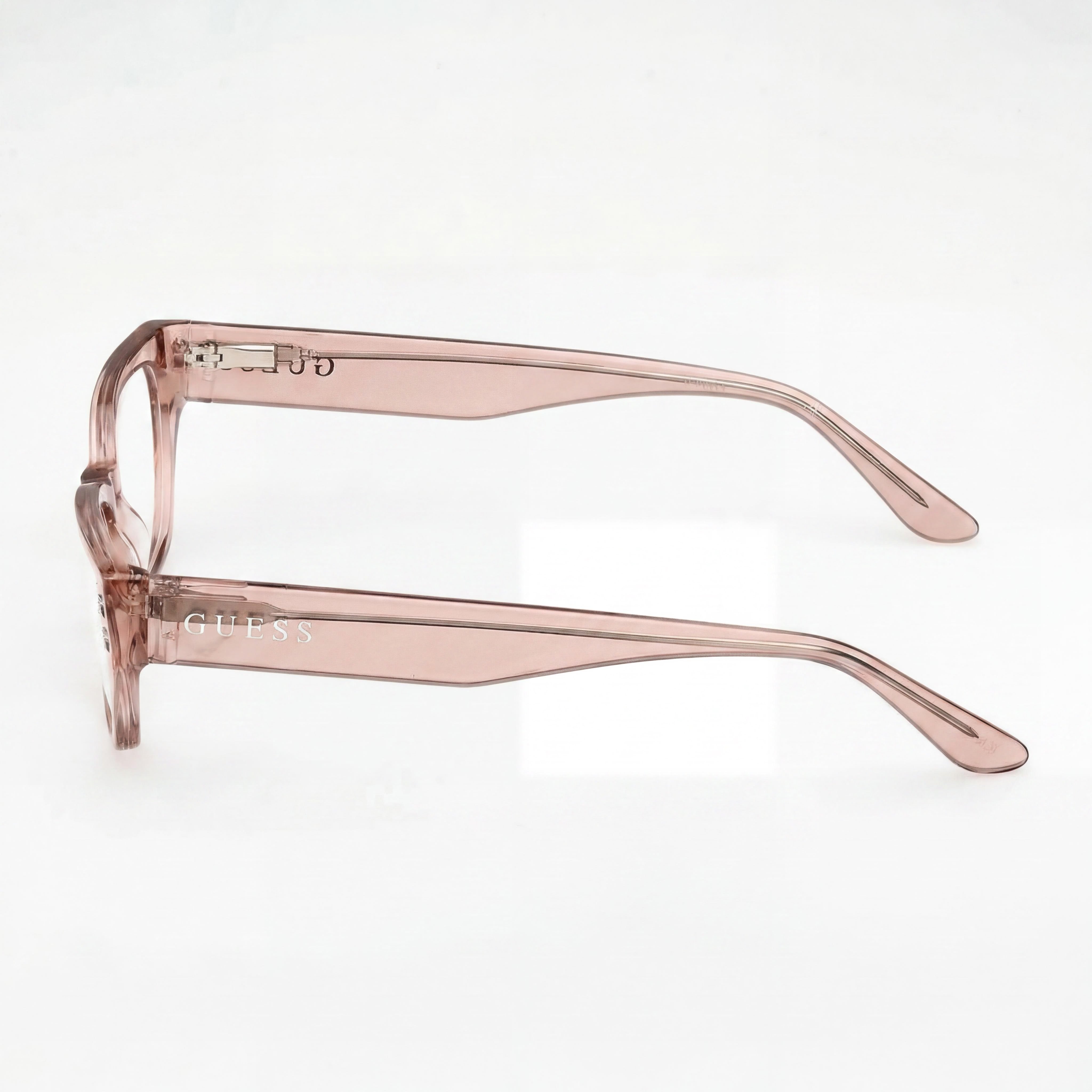 GUESS Gafas de Mujer Modernas con Montura de Plástico Beige 51mm, Photo 3
