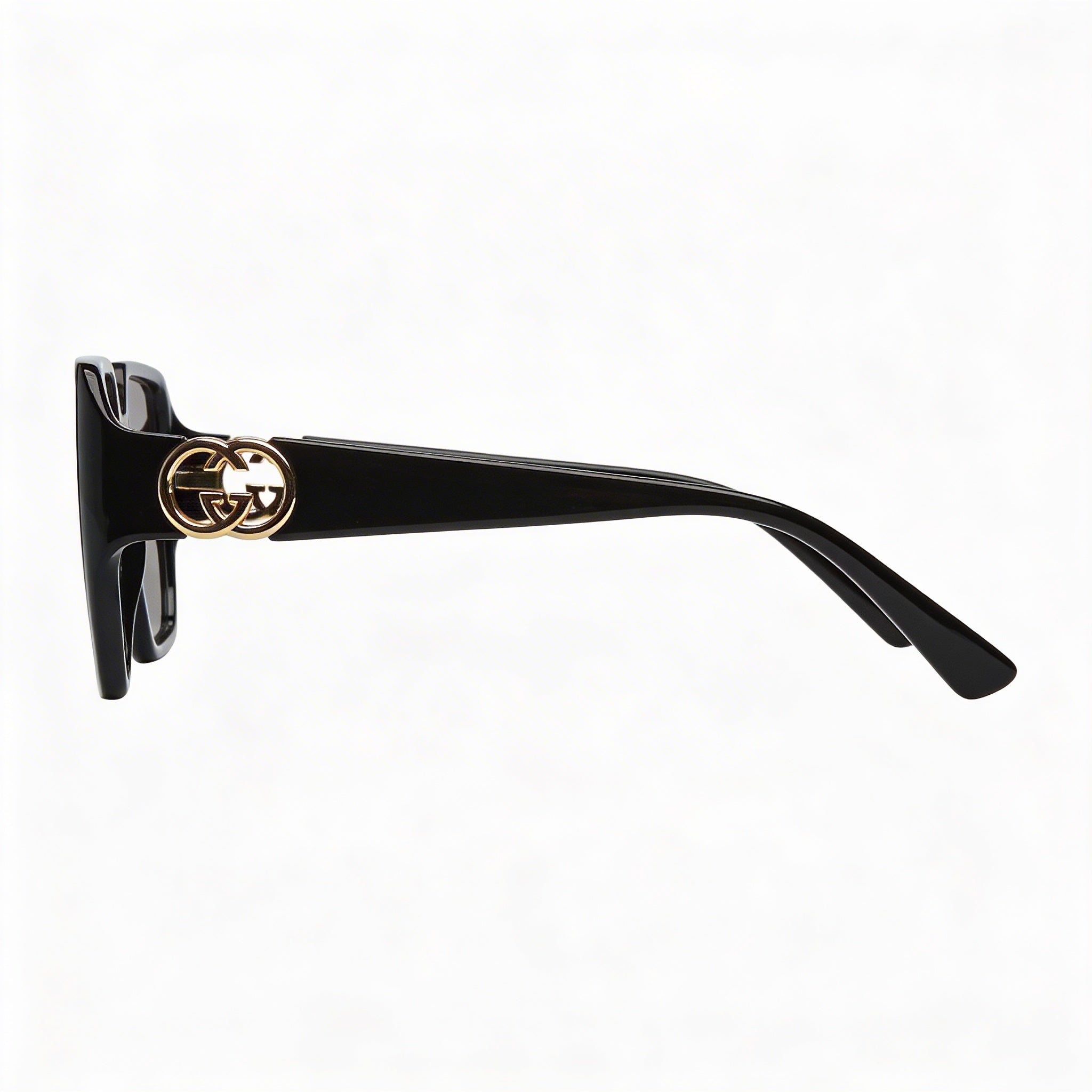 Gafas de sol Gucci Classic para mujer con montura de plástico gris y negro, lentes de 54 mm, puente de 18 mm y patillas de 135 mm., Photo 3