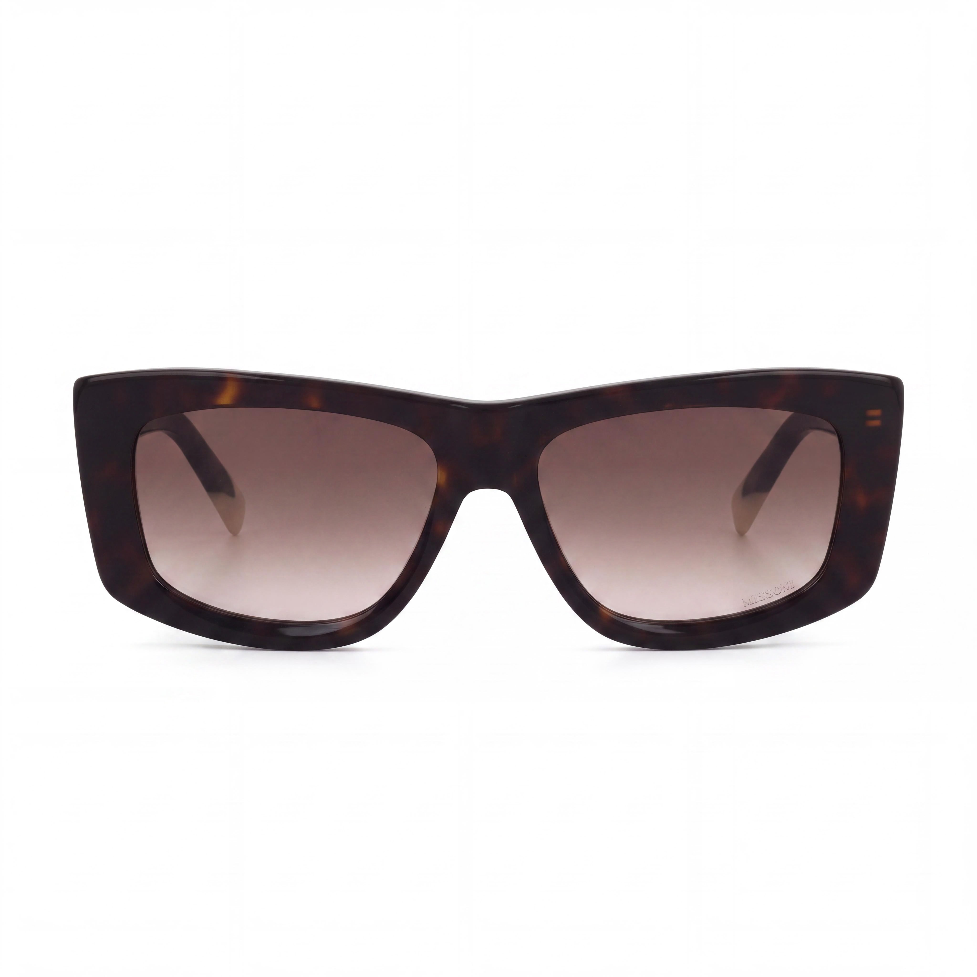 M Missoni Classic Women's Brown Horn Red/Brown Gradient Acetate UV Protection Non-Polarized Sunglasses 56mm, Photo 2