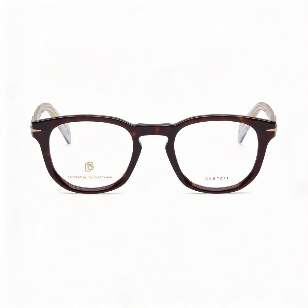 Gafas unisex David Beckham DB 7050 de plástico no polarizadas Havana de 47 mm