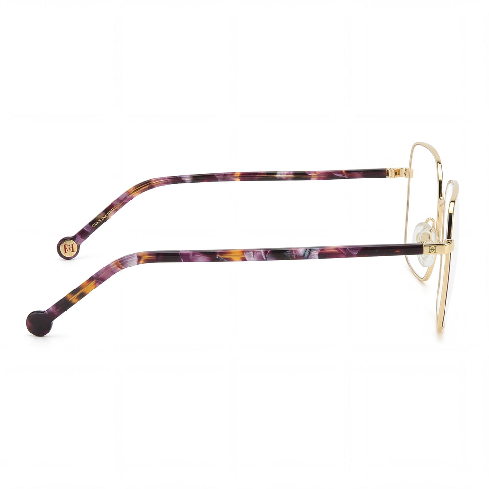 Carolina Herrera Classic Women's Metal Frame Violet Gold Polycarbonate Non-Polarized Sunglasses 53mm Lens Width
