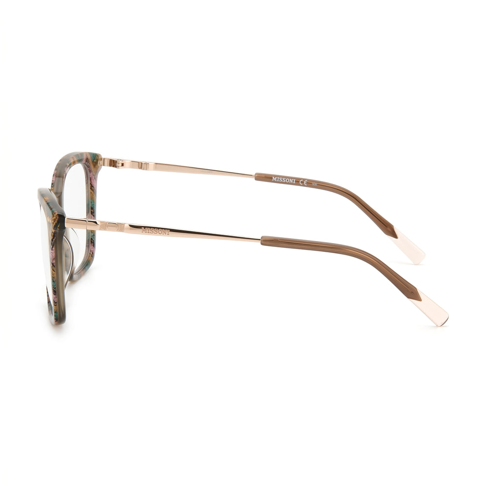 M Missoni Modern Sunglasses for Women, Pattern Multicolored Acetate Frame, Polycarbonate Lens, 53mm